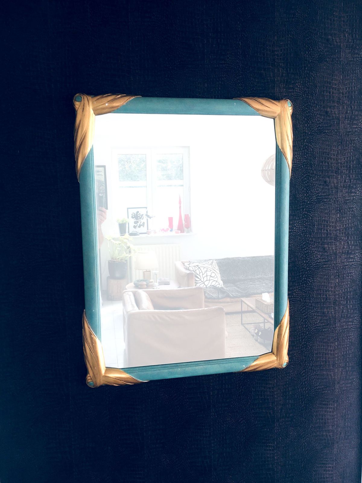 Xl Hollywood Regency Stijl Ingelijste Spiegel Van Deknudt Mirrors, België, Jaren 1970 photo vinterior