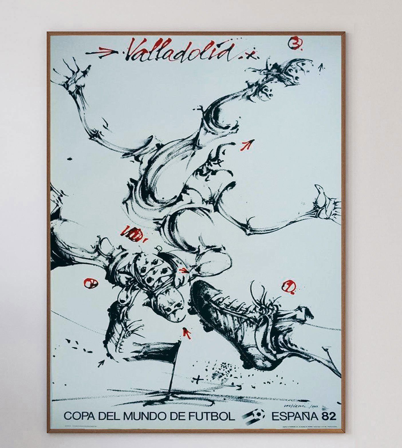 photo vinterior 1982 World Cup Spain Complete Set Of 15 Original Vintage Poster