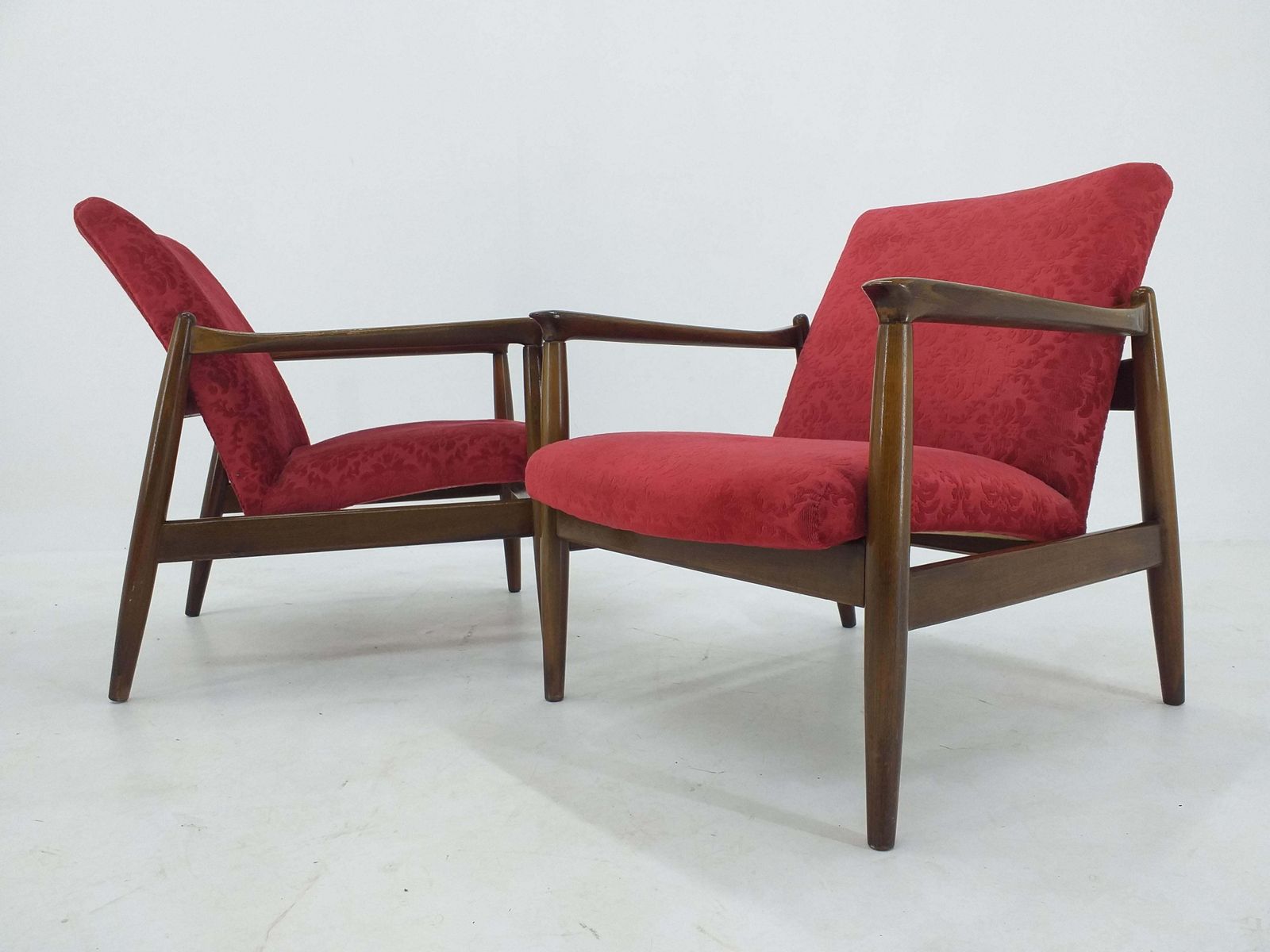 Pair Of Midcentury Armchairs, Edmund Homa, 1960s photo vintage