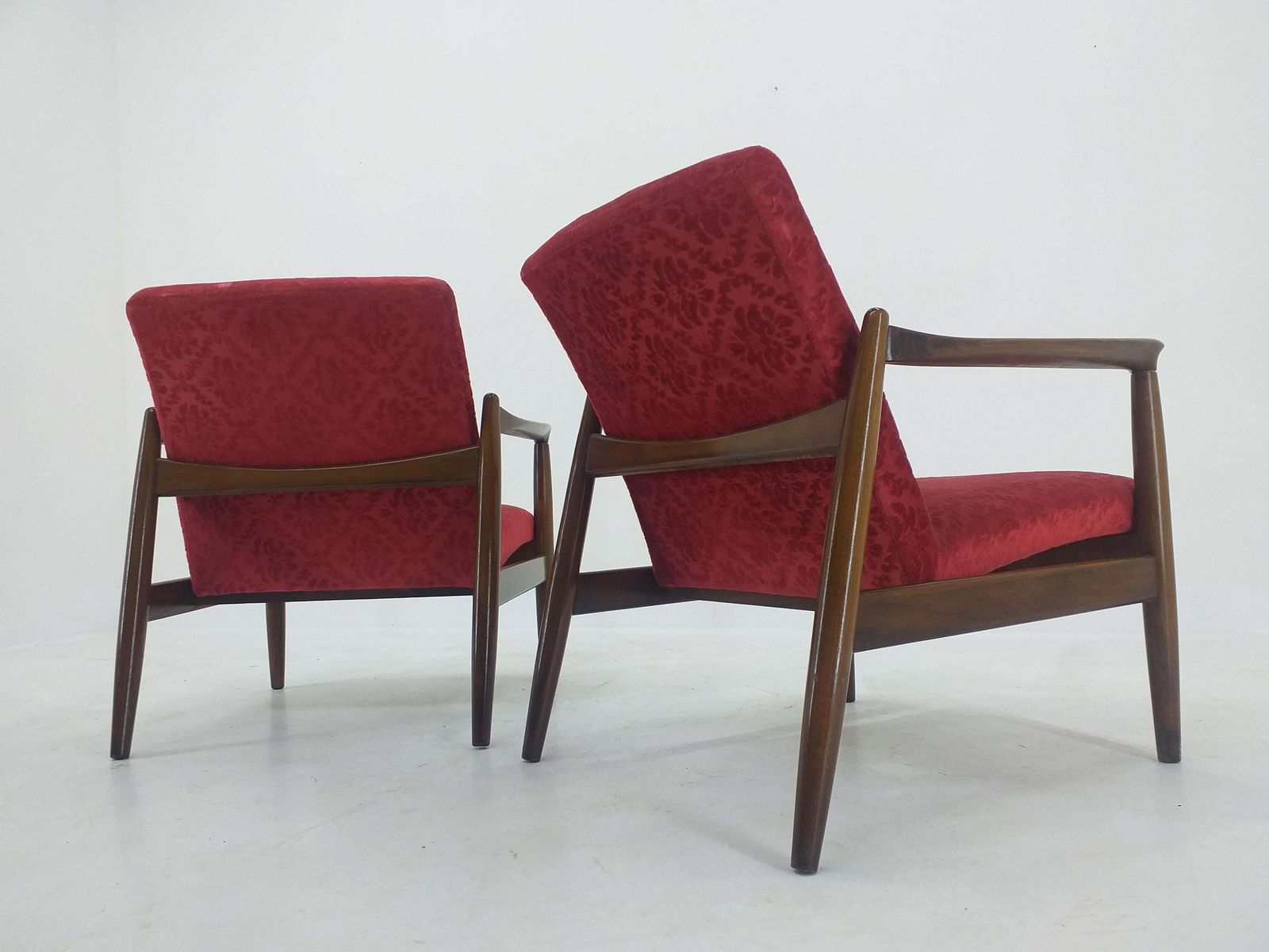 Furniture Pair Of Midcentury Armchairs, Edmund Homa, 1960s photo