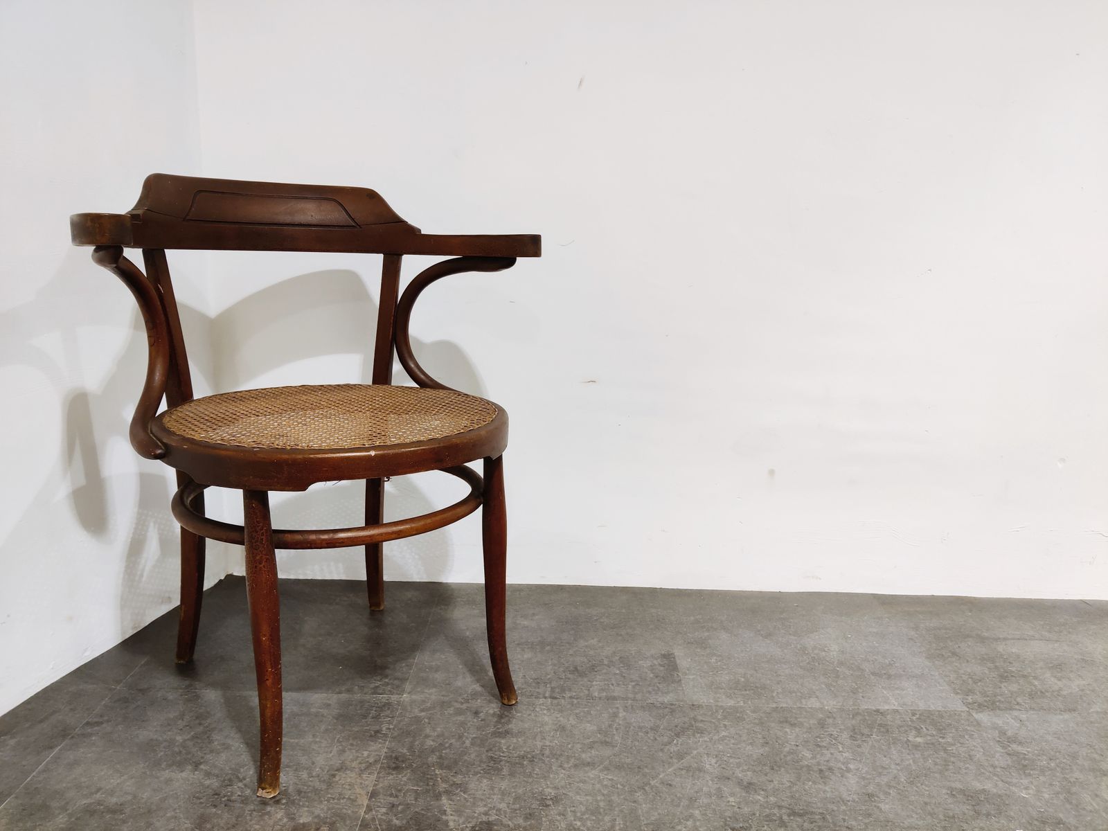Antique Bentwood Armchair Or Bistro Chair, 1950s photo Furniture