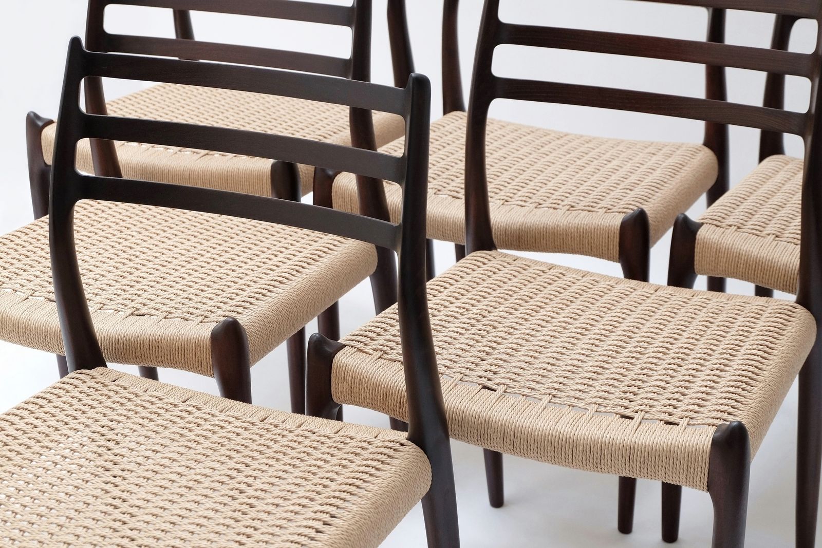 Mid Century Danish Model 78 Dining Chairs By Niels Otto Møller For J.L. Møllers, 1960s, Set Of 6 photo vintage