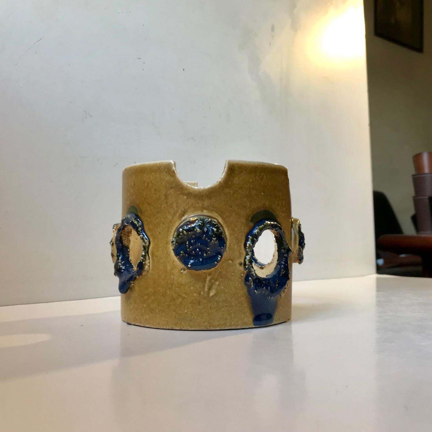 Italian Brutalist Ceramic Planter, 1970s