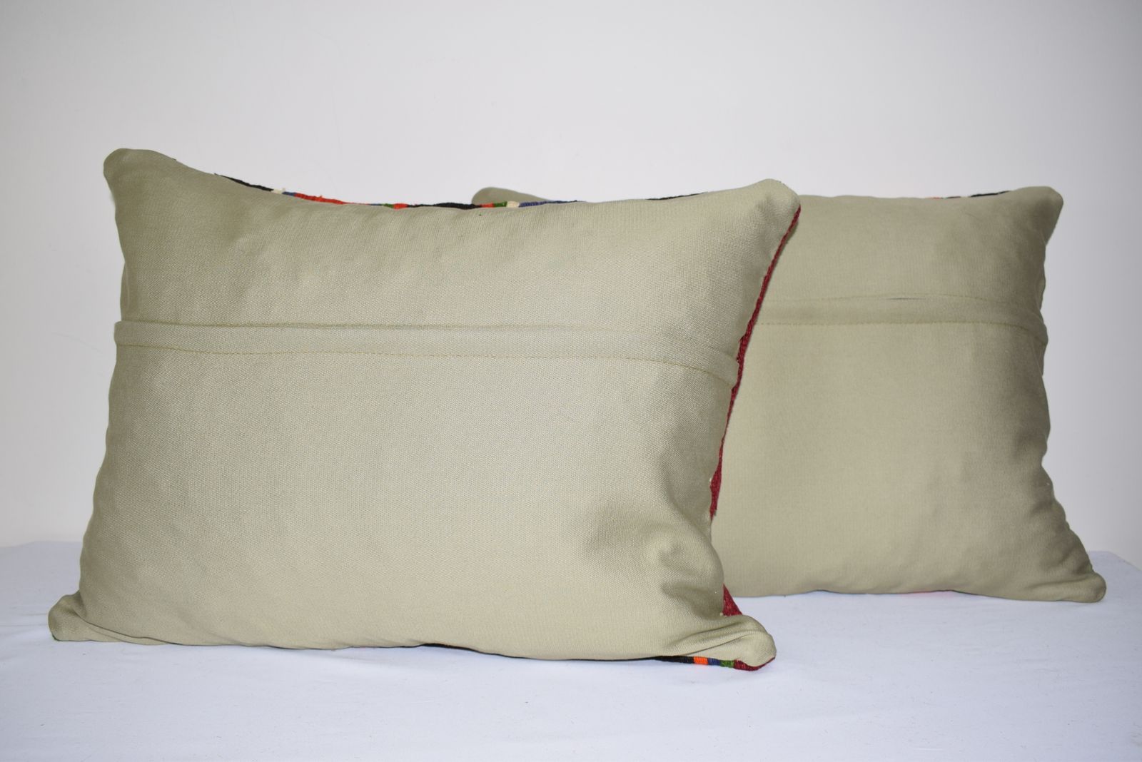 Geometrical Aztec Turkish Kilim Cushion Covers, Set Of 2 45x60 Cm photo Textiles