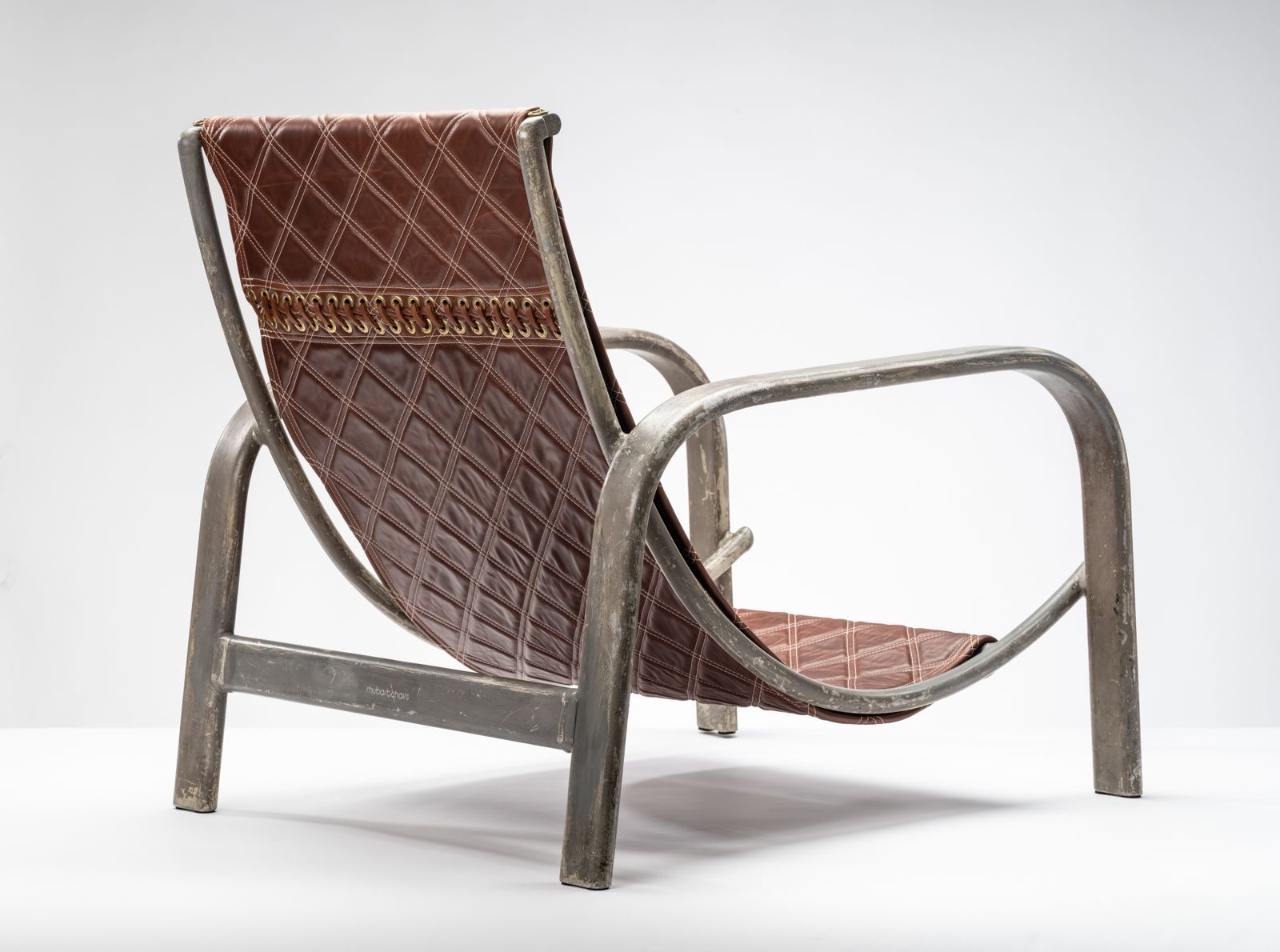 Furniture The One Of A Kind World War One 'Blimp' Airframe Leather Sling Chair, Made From An Original 1917 Airship Frame With Incredible Provenance.. photo