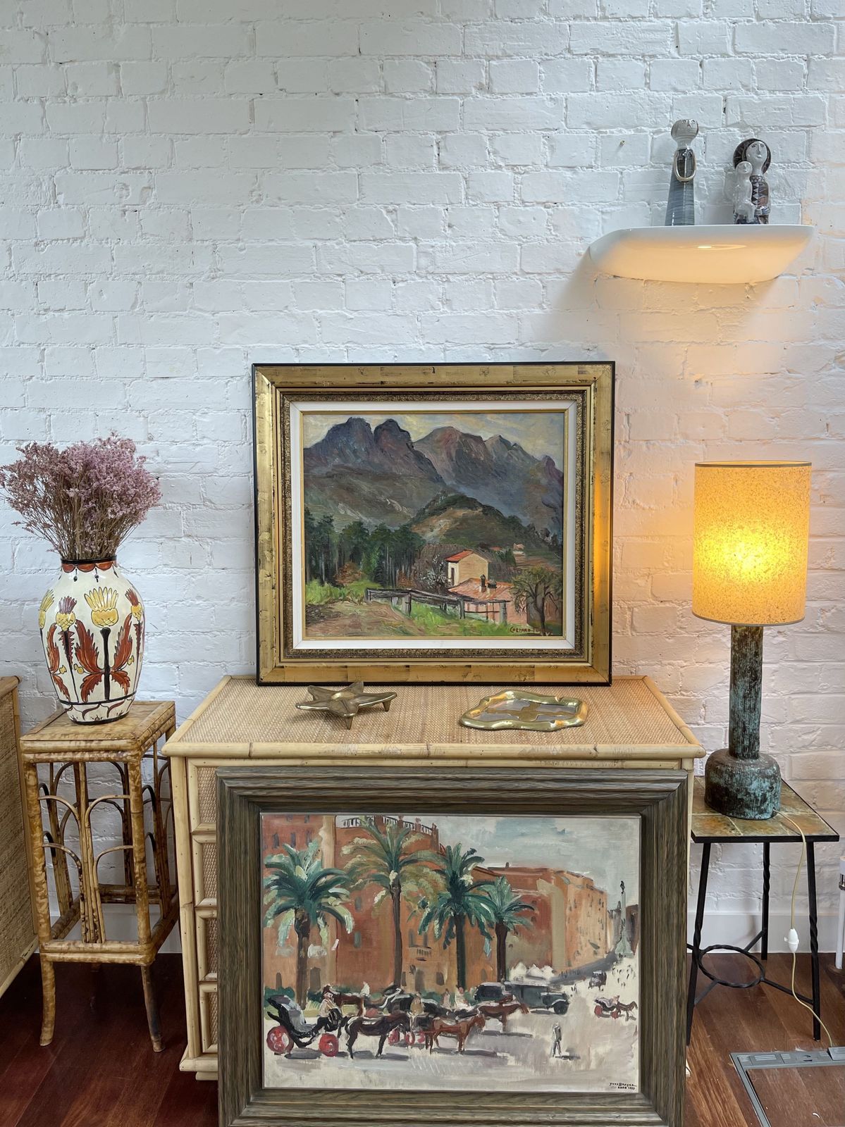 'Mountain Landscape' By Louise Jeanne Cottard Fossey (Circa 1950s) photo for sale