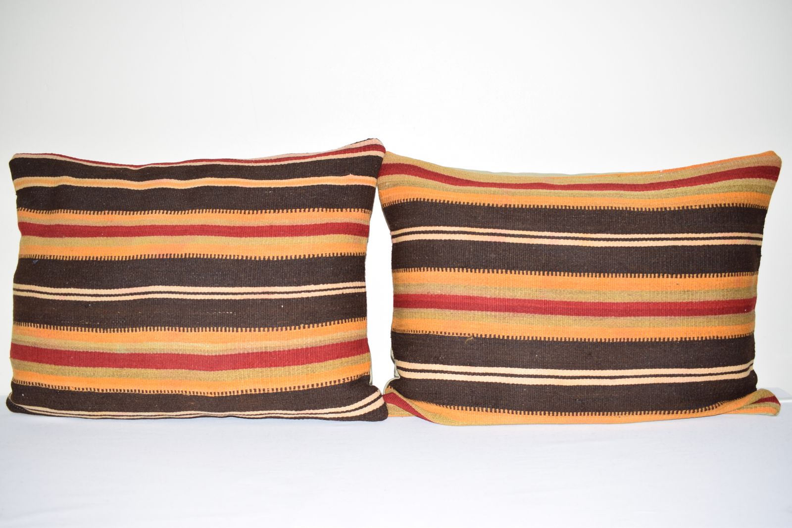 Turkish Lumbar Kilim Pillow   A Pair 45x60 Cm