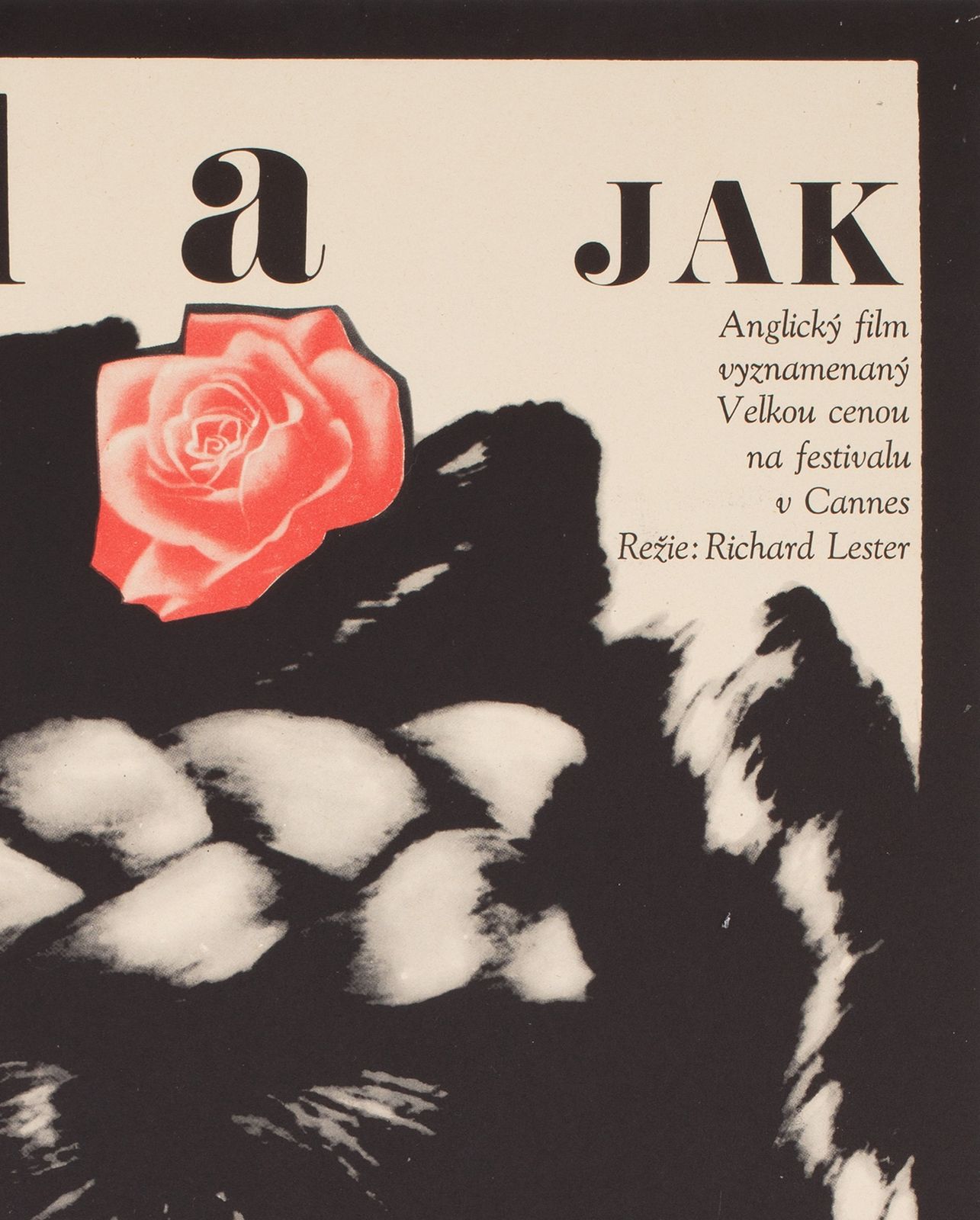 The Knack And How To Get It 1966 Czech A1 Film Movie Poster, Grygar photo Art