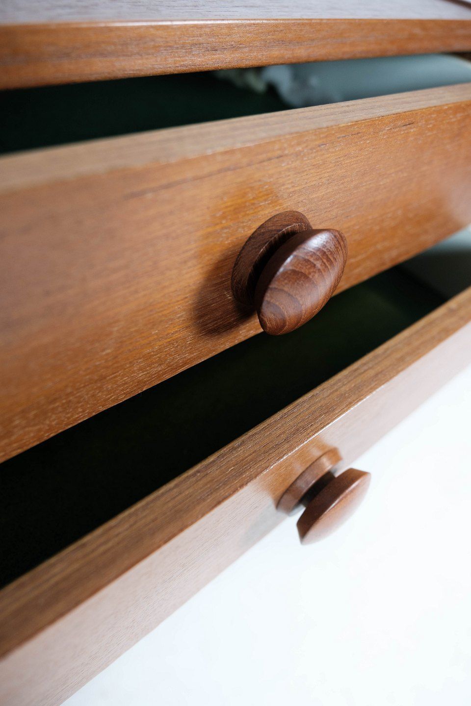 Bedside Table With Teak Drawers Of Danish Design Manufactured By Pbj Møbler In The 1960s. photo 265.0