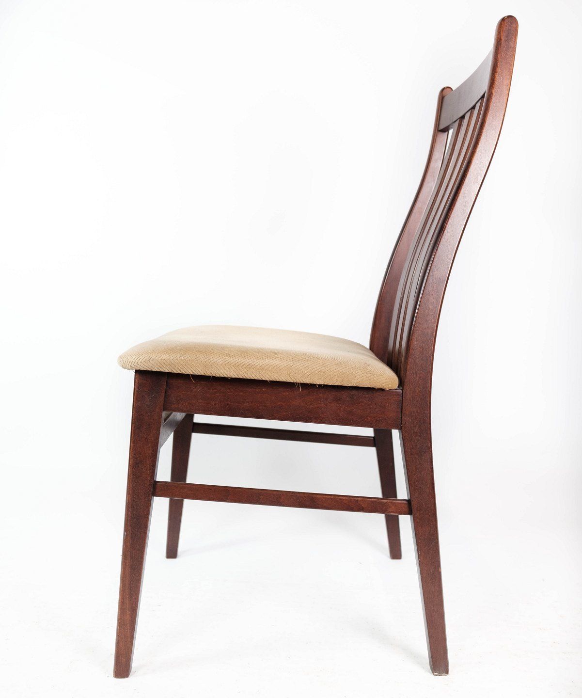 Set Of Four Dining Chairs In Mahogany And Upholstered With Light Fabric, Of Danish Design Made By Farstrup Møbler In The 1960s photo 785.0