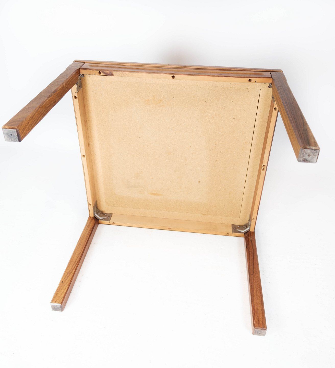 Coffee Table In Rosewood And With Tiles Of Danish Design From The 1960s. photo vintage