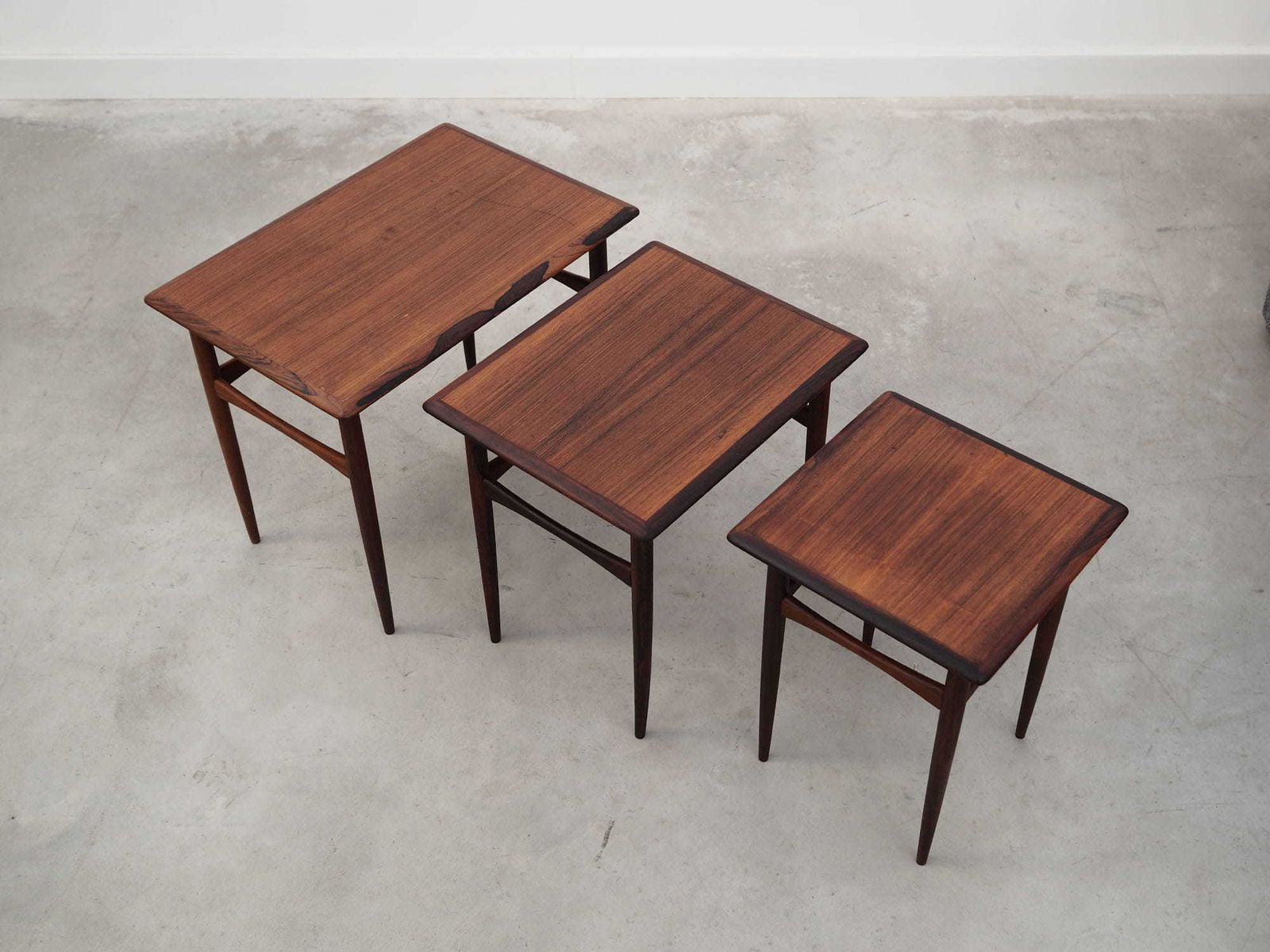 Set Of Three Vintage Tables, Danish Design, 60's, Production: Denmark photo buy