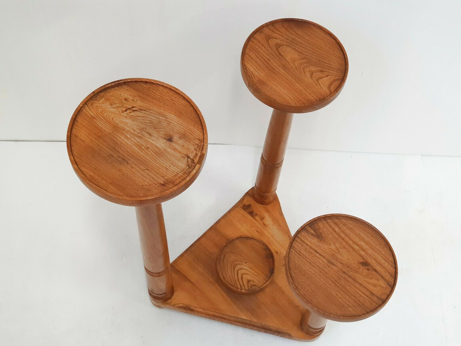 Superb Vintage 1950 Wooden Plant Holder With 4 Levels 50s 1950s photo for sale