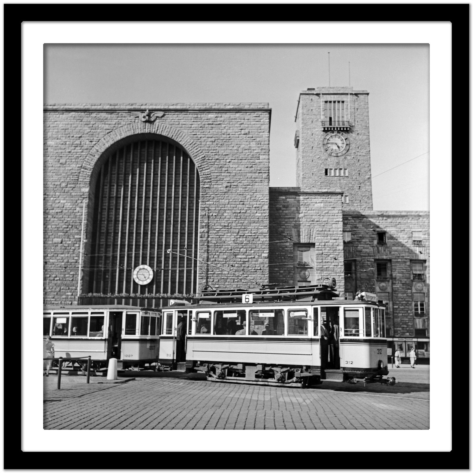Tram Line No. 6 In Front Of Main Station, Stuttgart Germany Karl Heinrich Lämmel photo Art