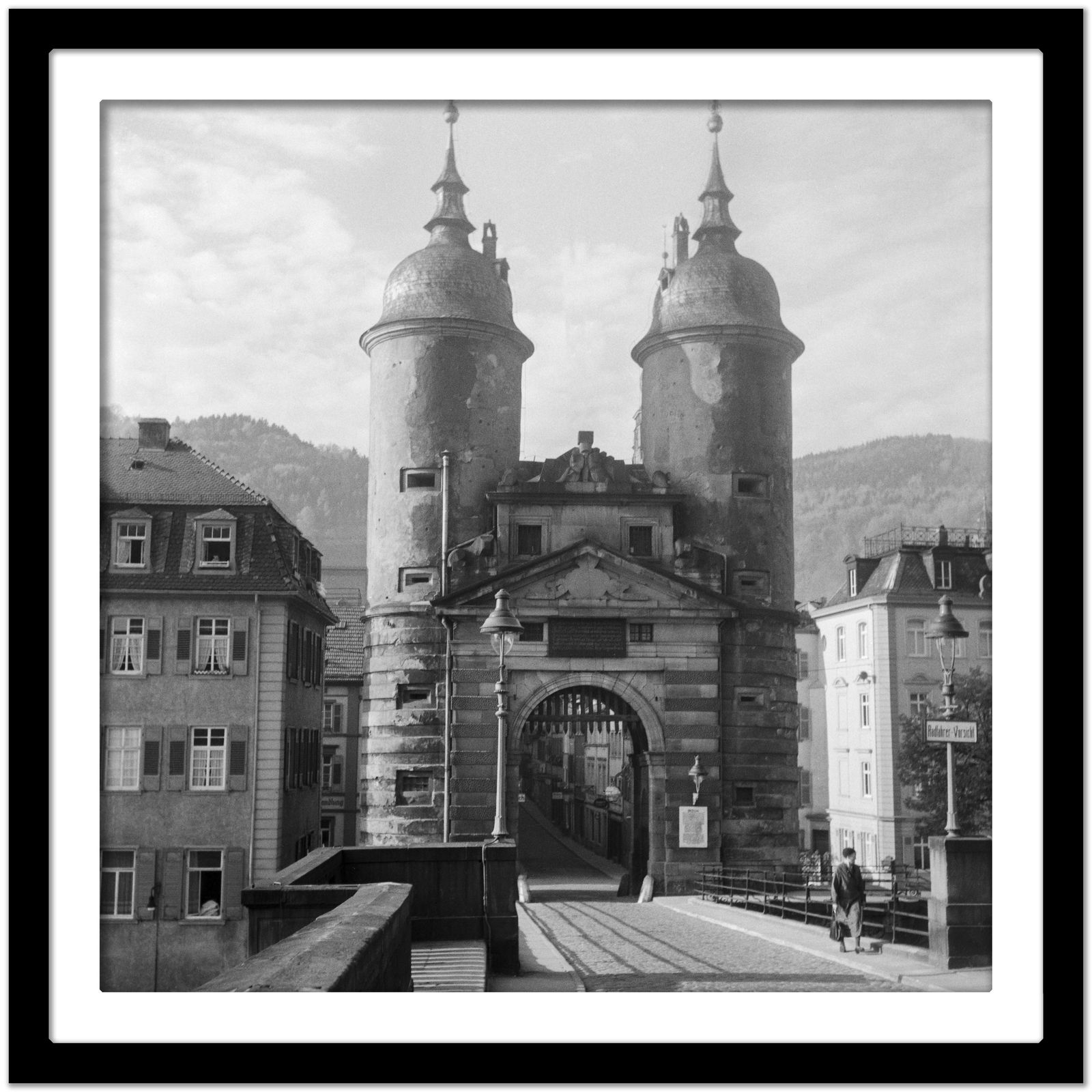 Brueckentor Gate At Old Bridge Neckar Heidelberg, Germany Karl Heinrich Lämmel photo Art