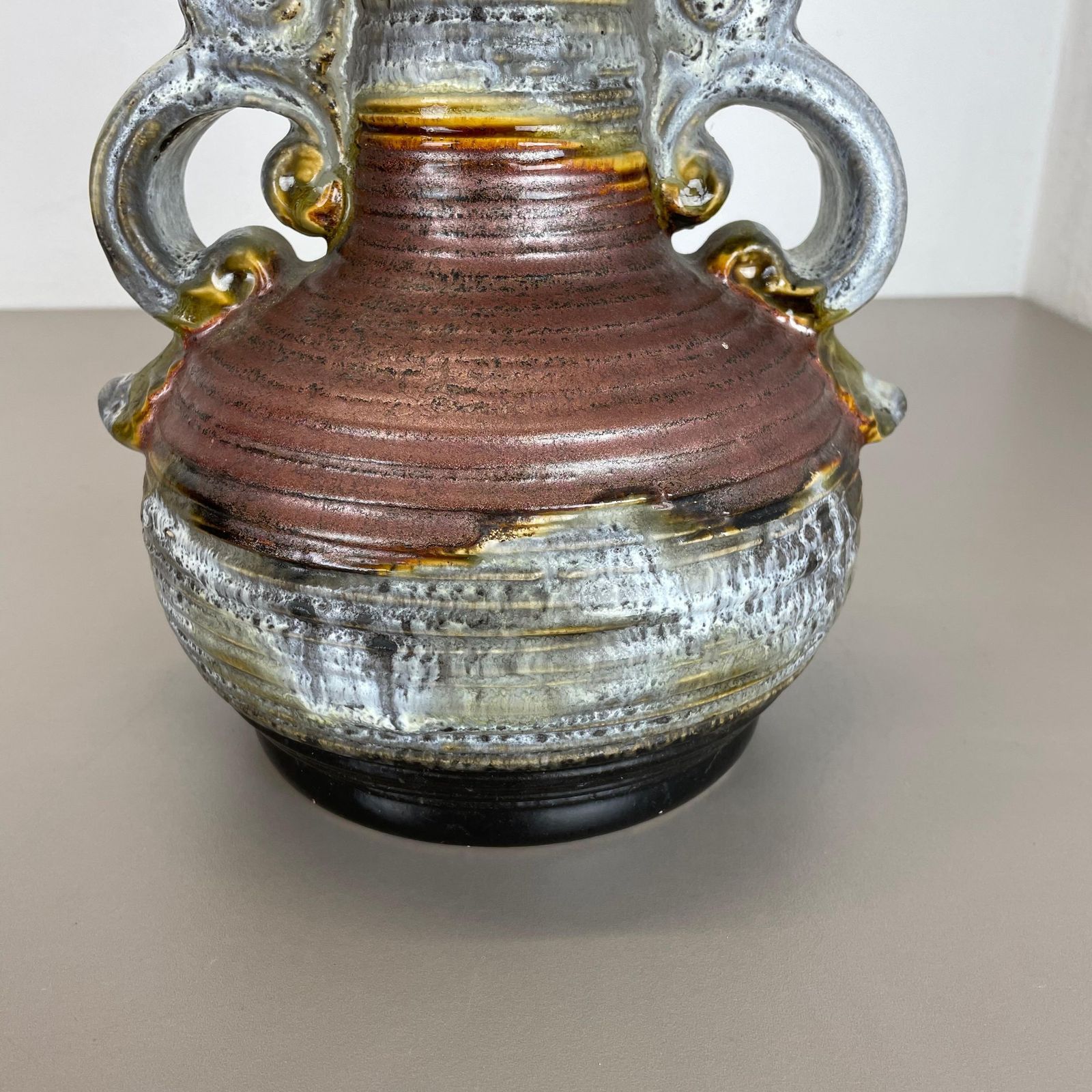 Super Rare Fat Lava Ceramic Pottery Vases By Dümmler And Breiden, Germany, 1970s photo vintage
