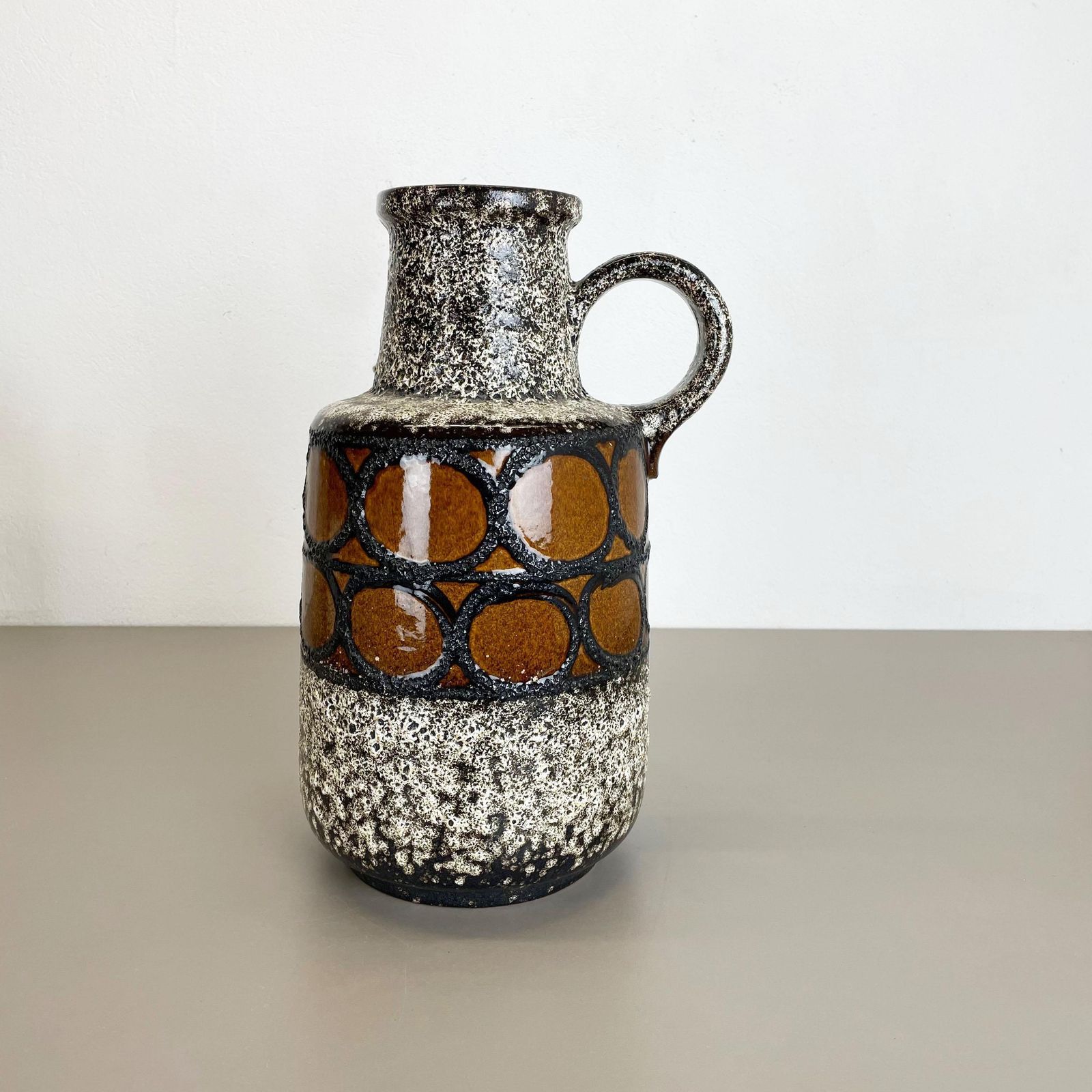 Large Pottery Fat Lava Multi Color Floor Vase 408 40 Made By Scheurich, 1970s photo furniture