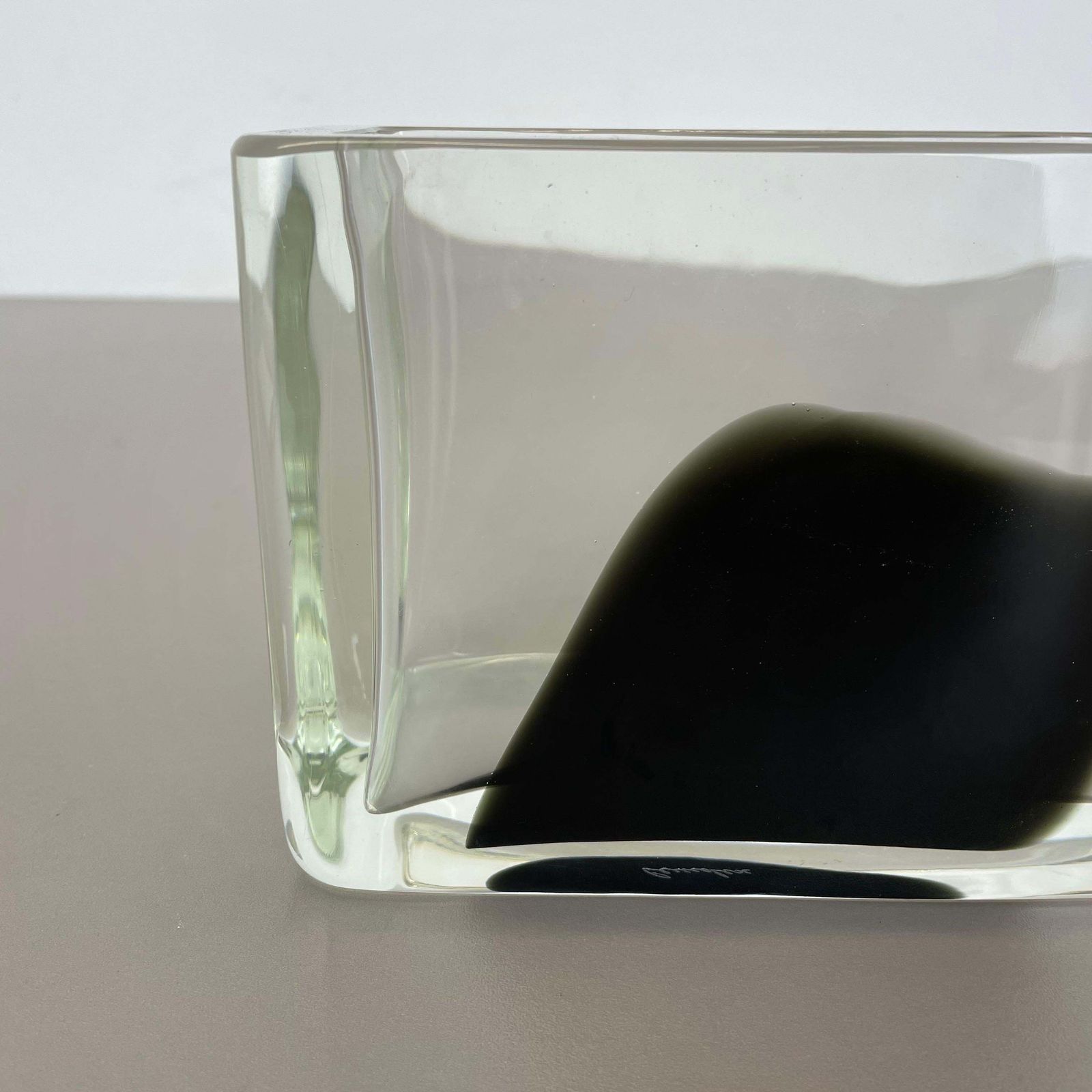 New Old Stock Large Murano Glass Vase Antonio Da Ros Cenedese 1970, No.2 photo vinterior