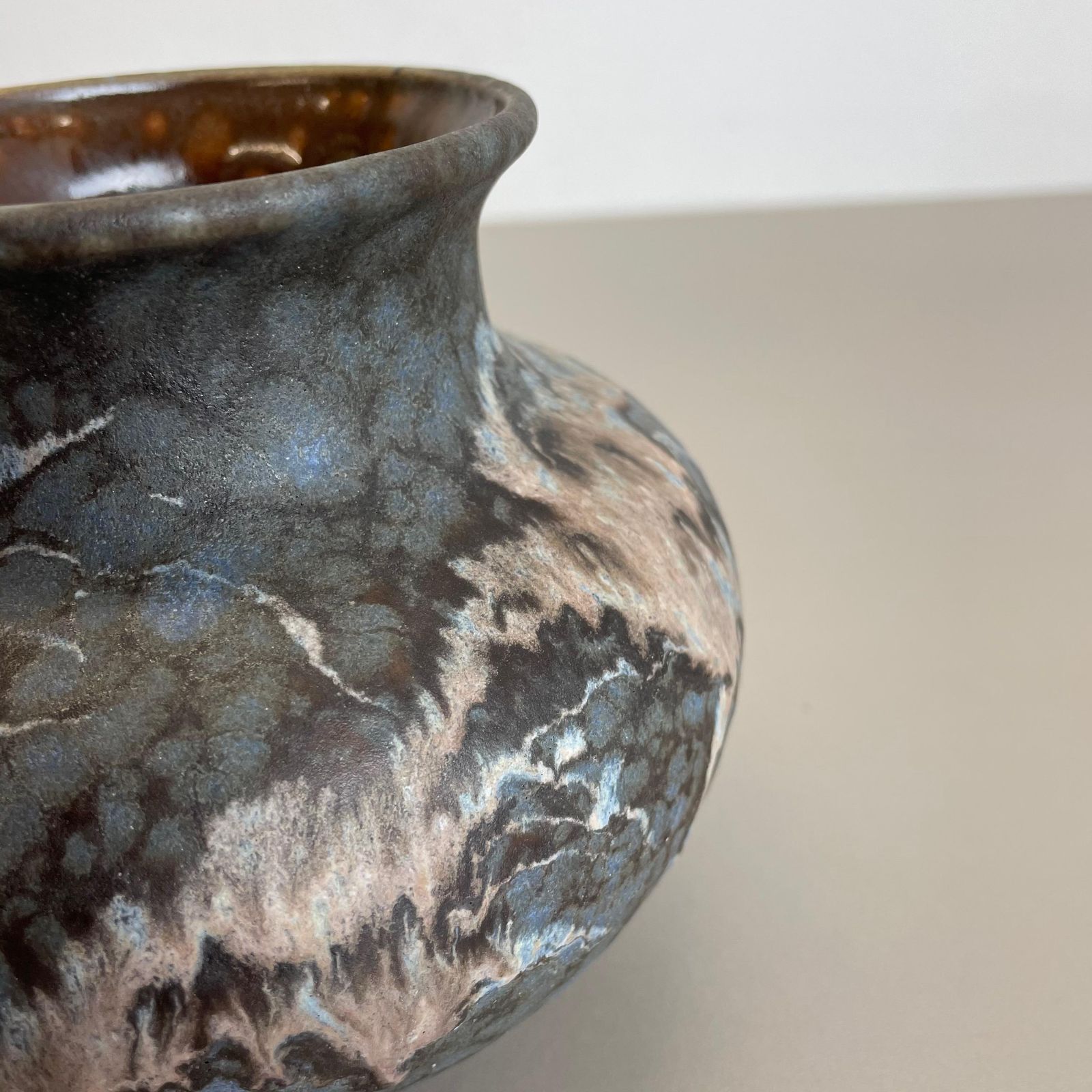 photo furniture Set Of 2 Pottery Vases Fat Lava Abstract Designed By Ruscha, Germany, 1960s