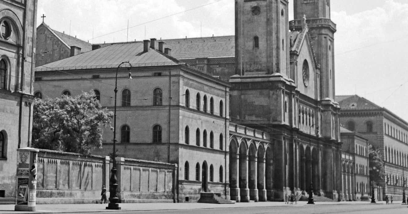Karl Heinrich Lämmel Roman Catholic St. Ludwig's Church At Munich, Germany 1937, Printed Later 1935/2021 photo furniture