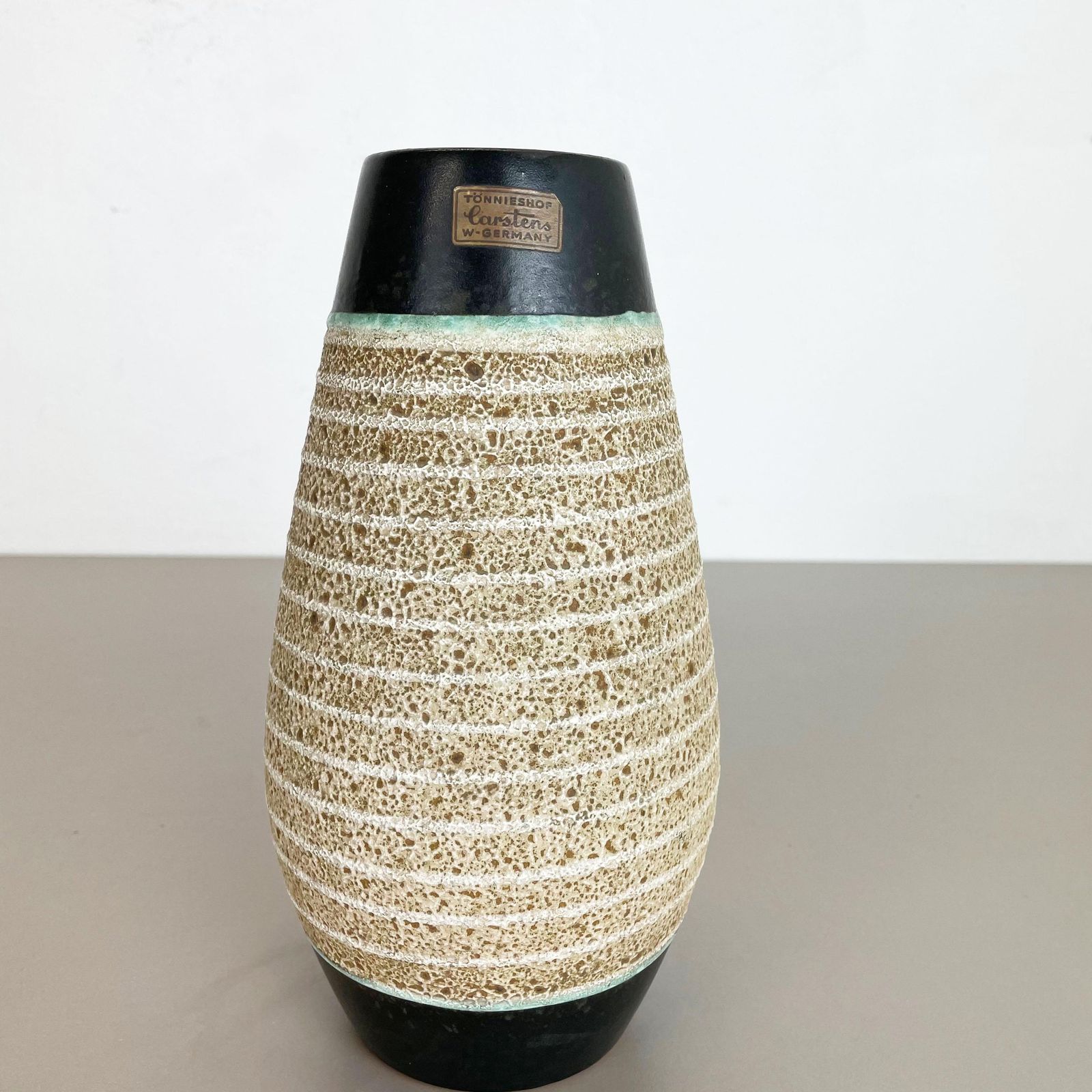 Fat Lava Ceramic Pottery Vase Heinz Siery Carstens Tönnieshof, Germany, 1960s photo 340.0