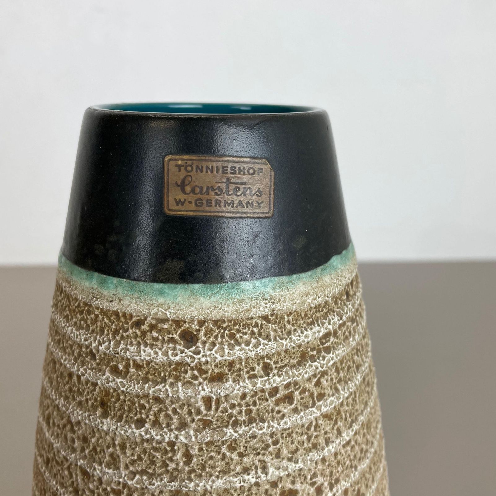Fat Lava Ceramic Pottery Vase Heinz Siery Carstens Tönnieshof, Germany, 1960s photo vinterior