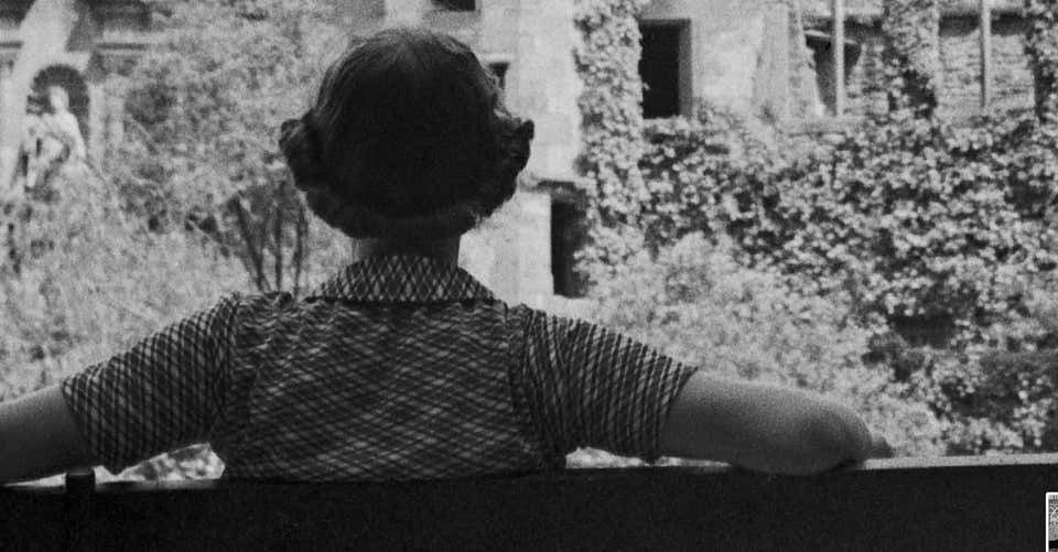 Karl Heinrich Lämmel Woman On Bench In Front Of Heidelberg Castle, Germany 1936, Printed Later 1936/2021 photo for sale