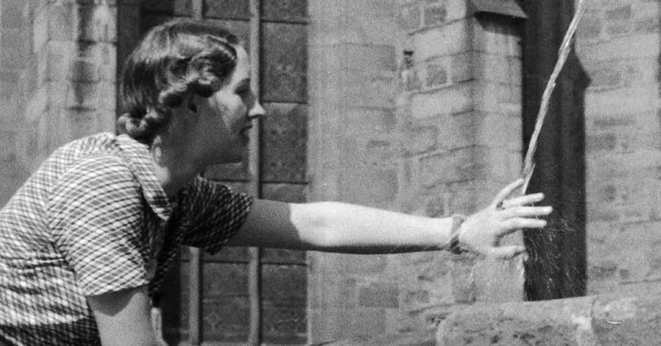 Karl Heinrich Lämmel Woman, Fountain, Heiliggeist Church Heidelberg, Germany 1936, Printed Later 1936/2021 photo for sale