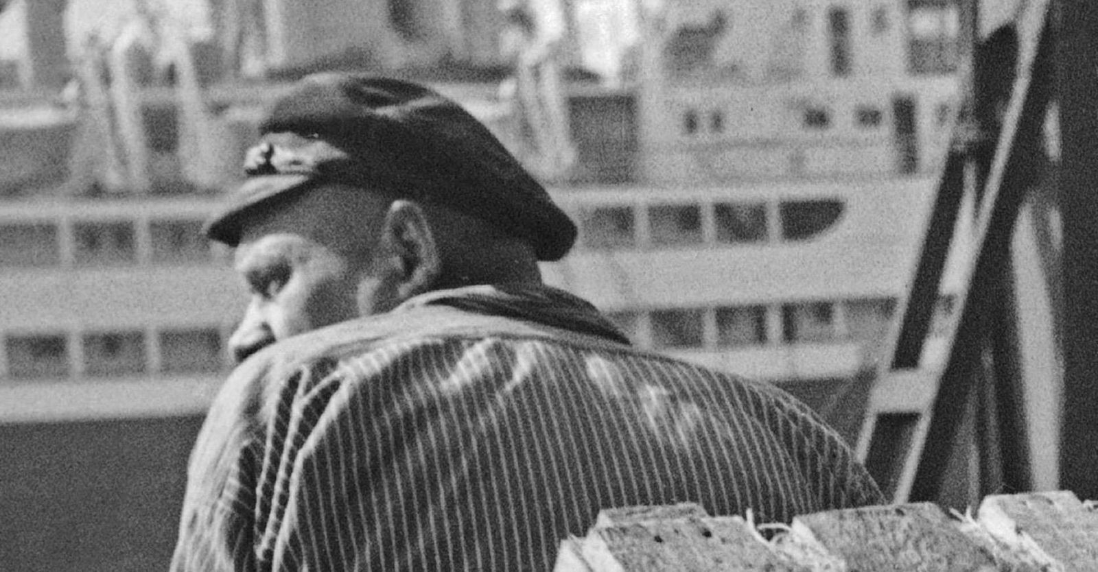 Karl Heinrich Lämmel A Worker At Hamburg Harbor, Germany 1937, Printed Later 1937/2021 photo for sale