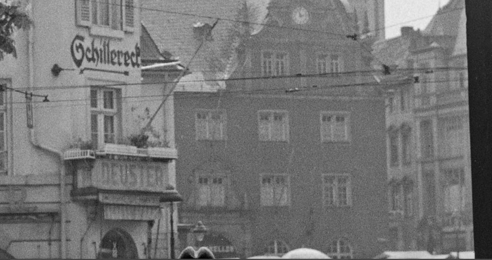 Karl Heinrich Lämmel Entrance Gate Darmstadt Castle Street Life, Germany 1938 Printed Later 1938/2021 photo for sale