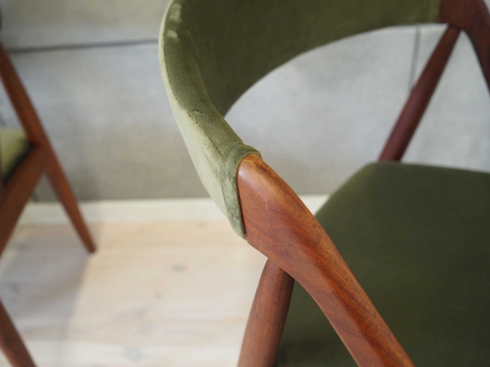 Set Of Four Vintage Chairs, Danish Design, 70s, Made By Kai Kristiansen photo vintage