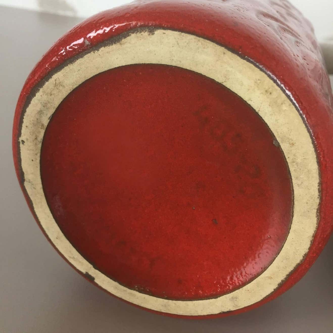 Set Of Two Vintage Pottery Fat Lava "Onion" Vases Made By Scheurich, Germany photo buy