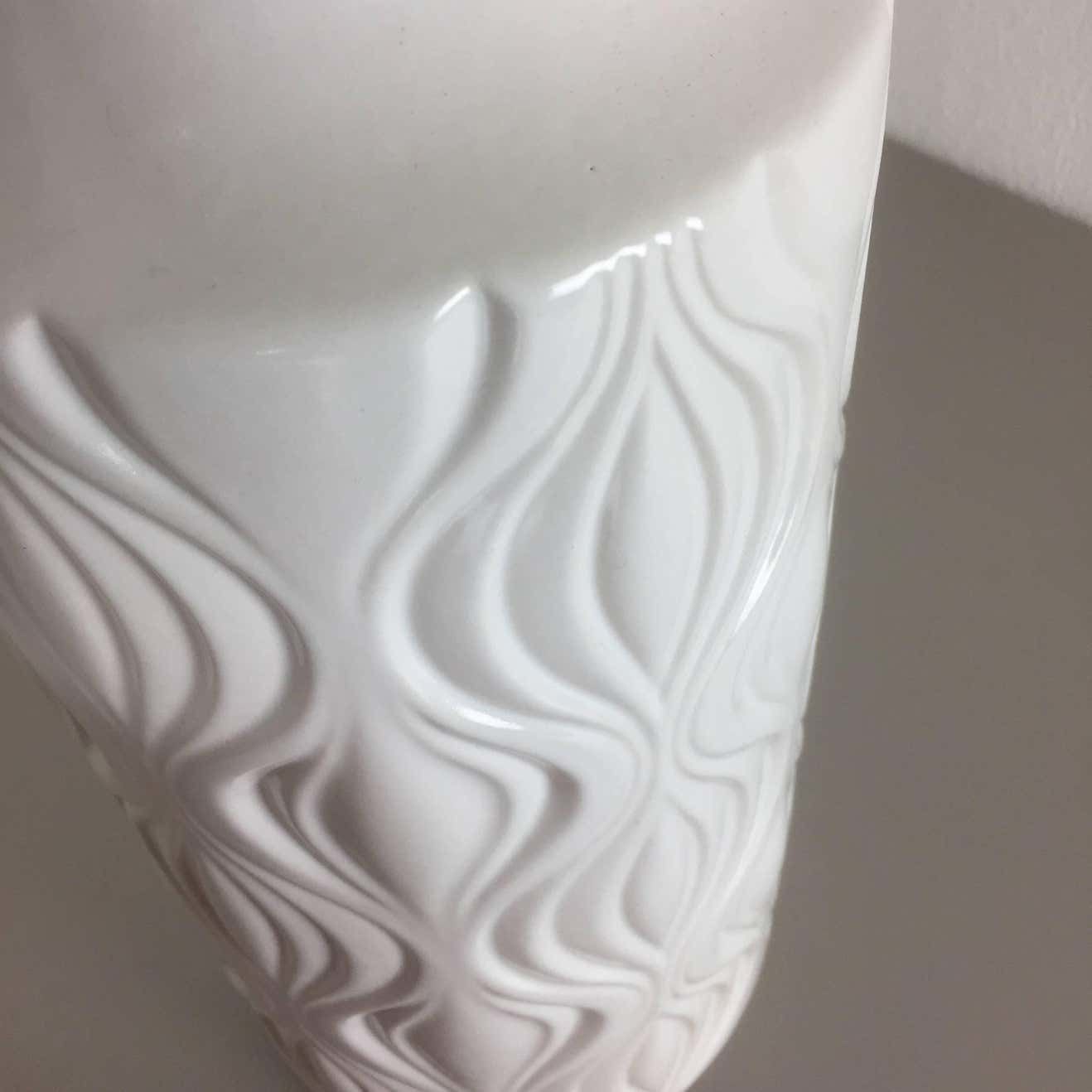 photo for sale Set Of Two Vintage Pottery Fat Lava "Onion" Vases Made By Scheurich, Germany