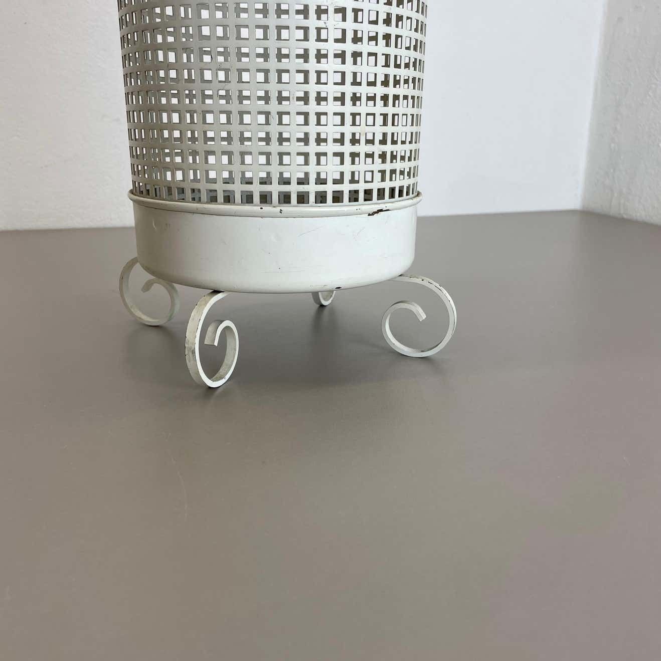 Midcentury Brass Matégot Style Hollywood Regency Umbrella Stand, France, 1950s photo 479.0
