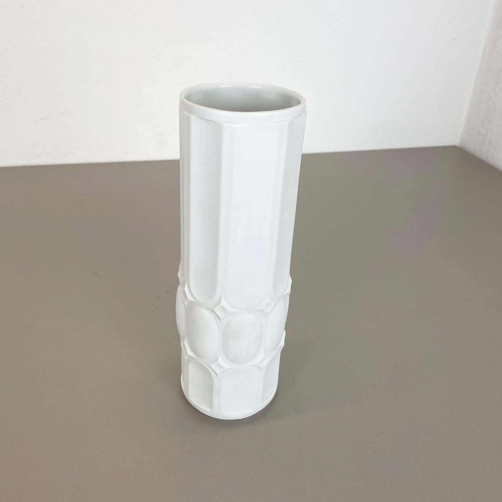 Original Large Porcelain Op Art Vase Made By Royal Bavaria Kpm, Germany, 1970s photo for sale