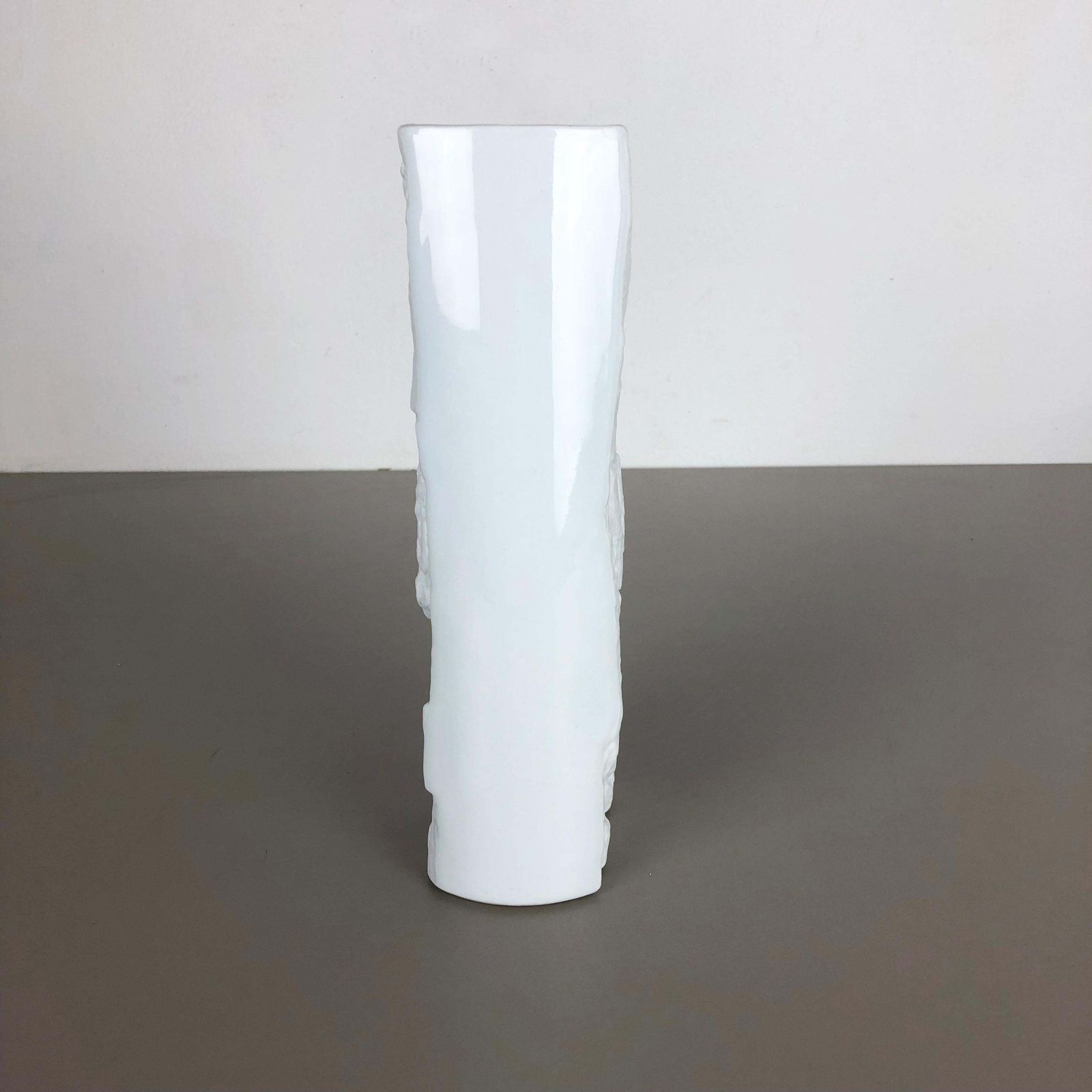photo for sale Original Large Porcelain Op Art Vase Made By Bareuther, Bavaria, Germany, 1970s