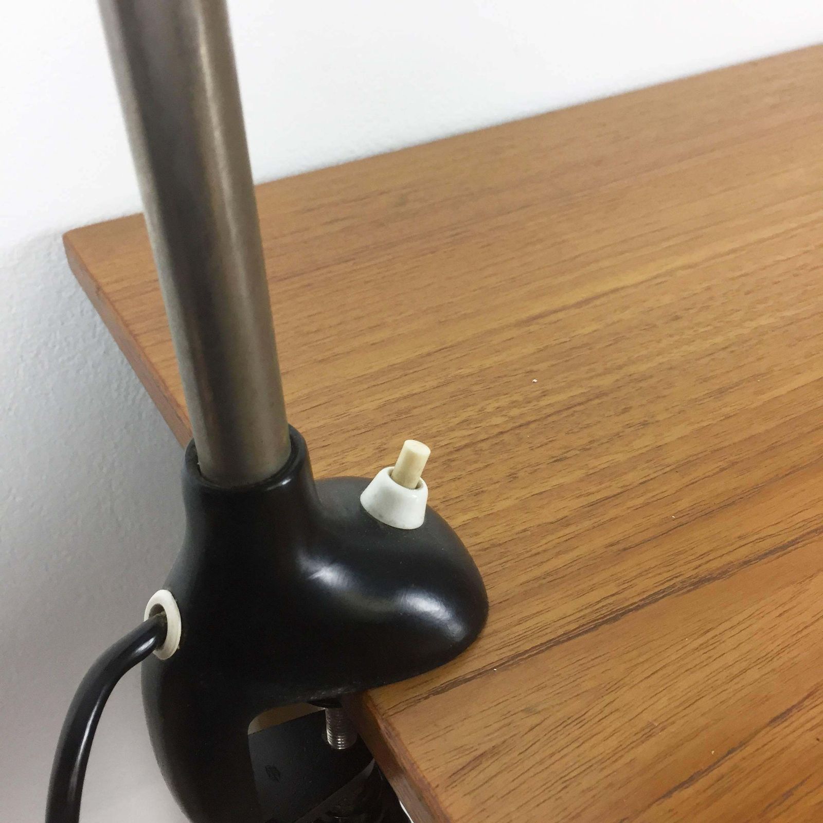 photo furniture 1950s Black Kaiser Idell Table Fixation Bauhaus Desk Light By Christian Dell