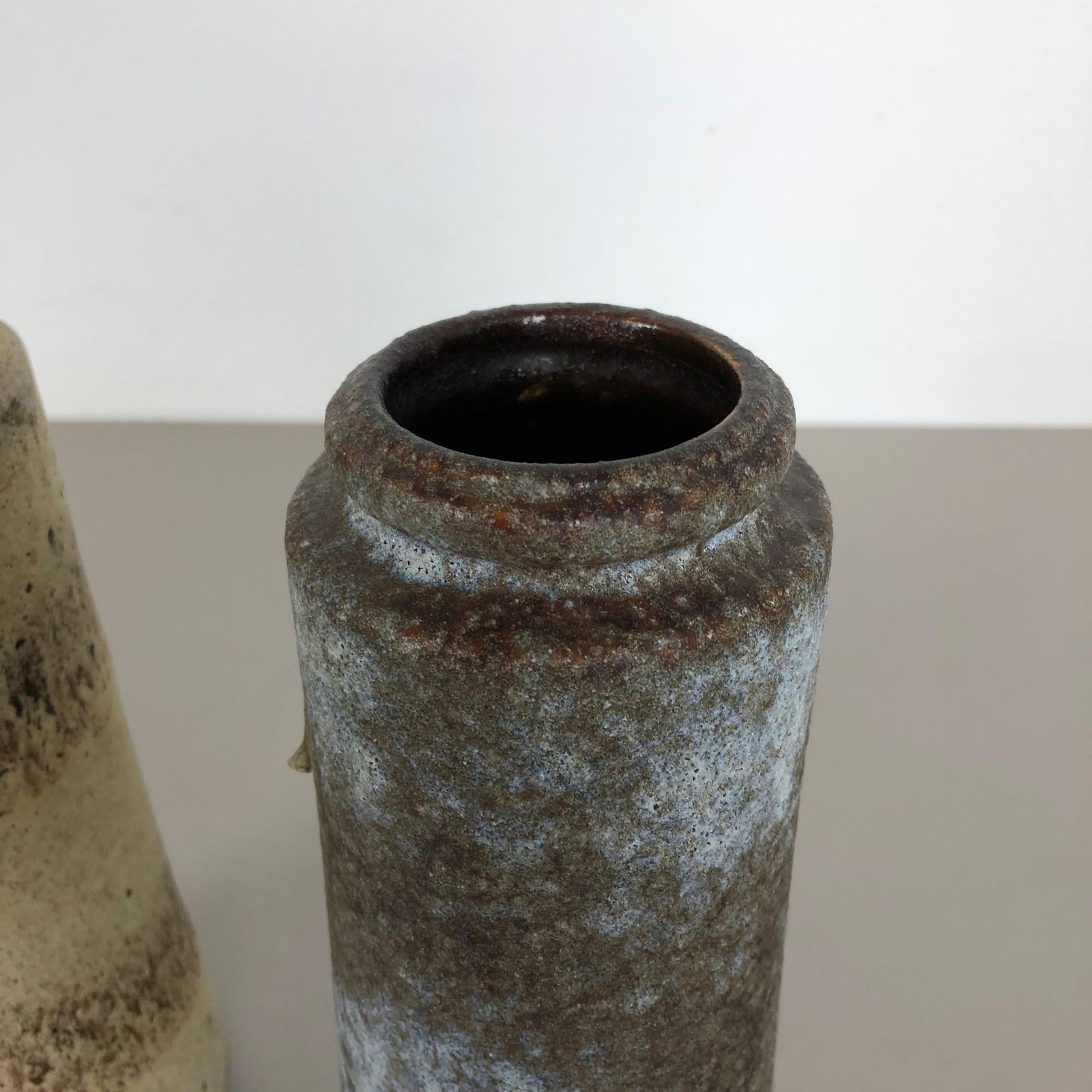 349.0 Set Of Two Pottery Fat Lava Vases "206 26" Made By Scheurich, Germany, 1970s photo