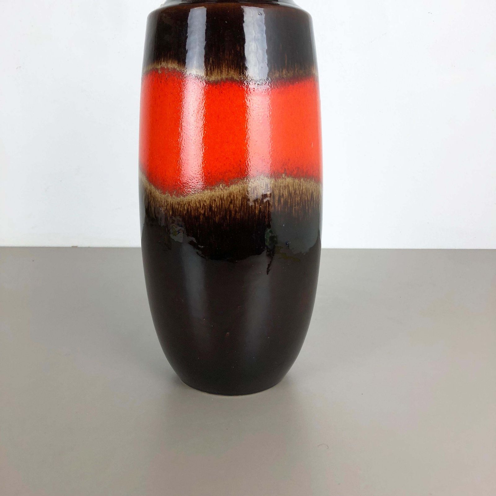 Large Pottery Fat Lava Multi Color 239 41 Vase Made By Scheurich, 1970s photo for sale