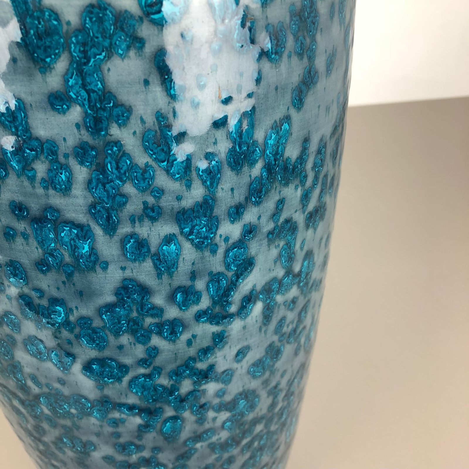 photo for sale Large Pottery Super Fat Lava Multi Color 517 45 Vase Made By Scheurich, 1970s