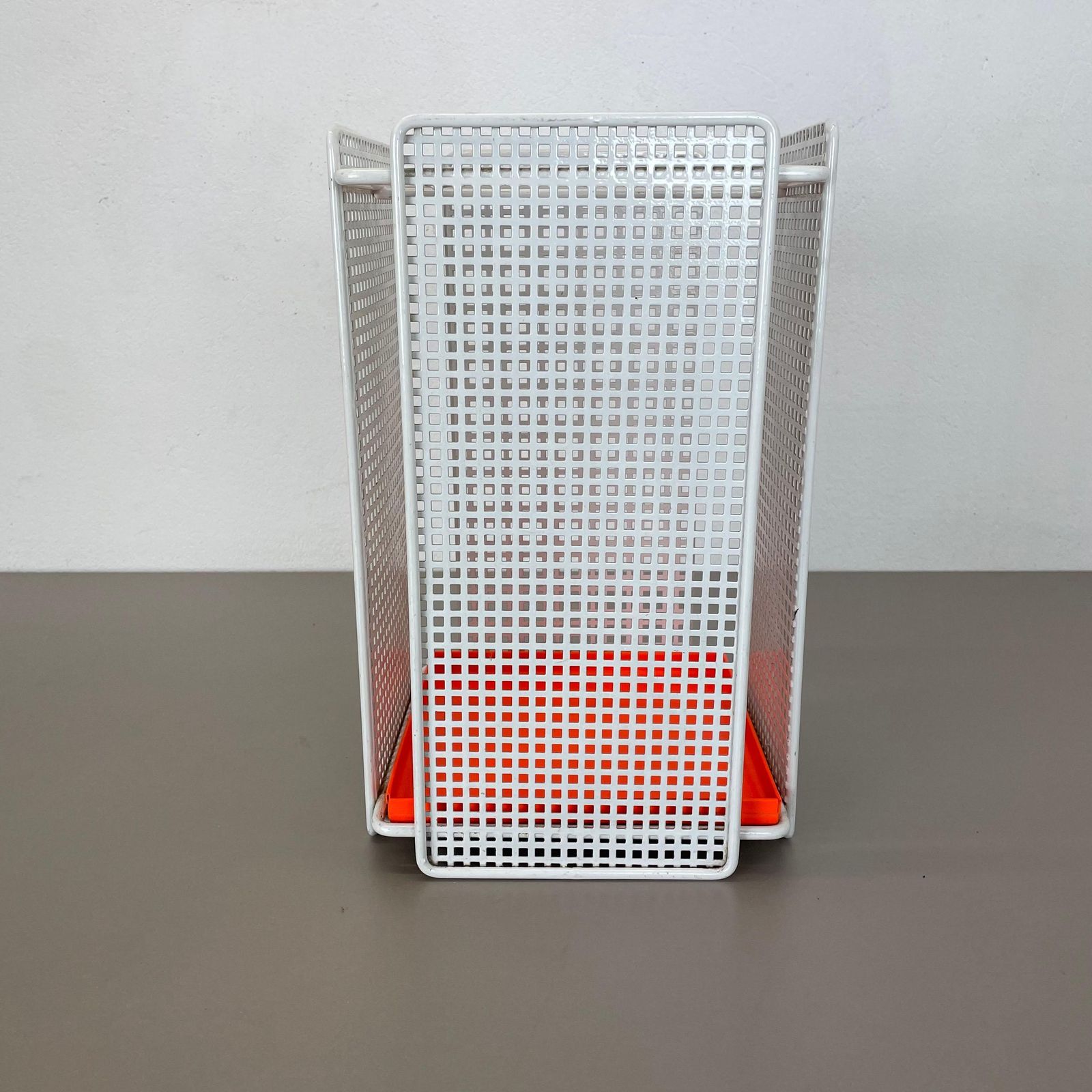 Original Modernist Postmodern Max Sauze Style Metal Umbrella Stand, France 1970s photo Home Decor
