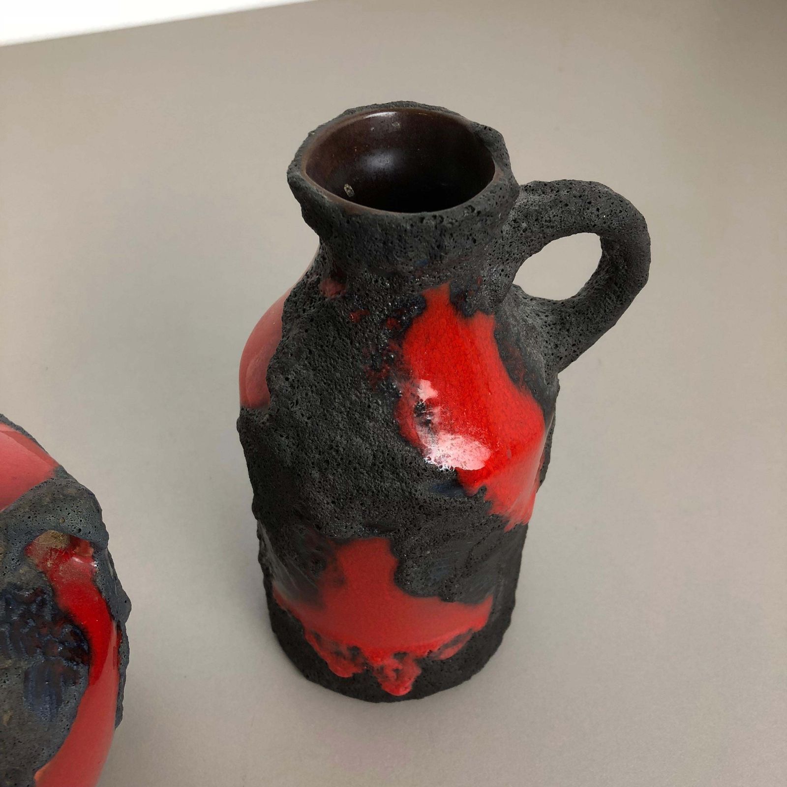 photo furniture Set Of 2 Original 1970 Ceramic Studio Pottery Vase By Marei Ceramics, Germany