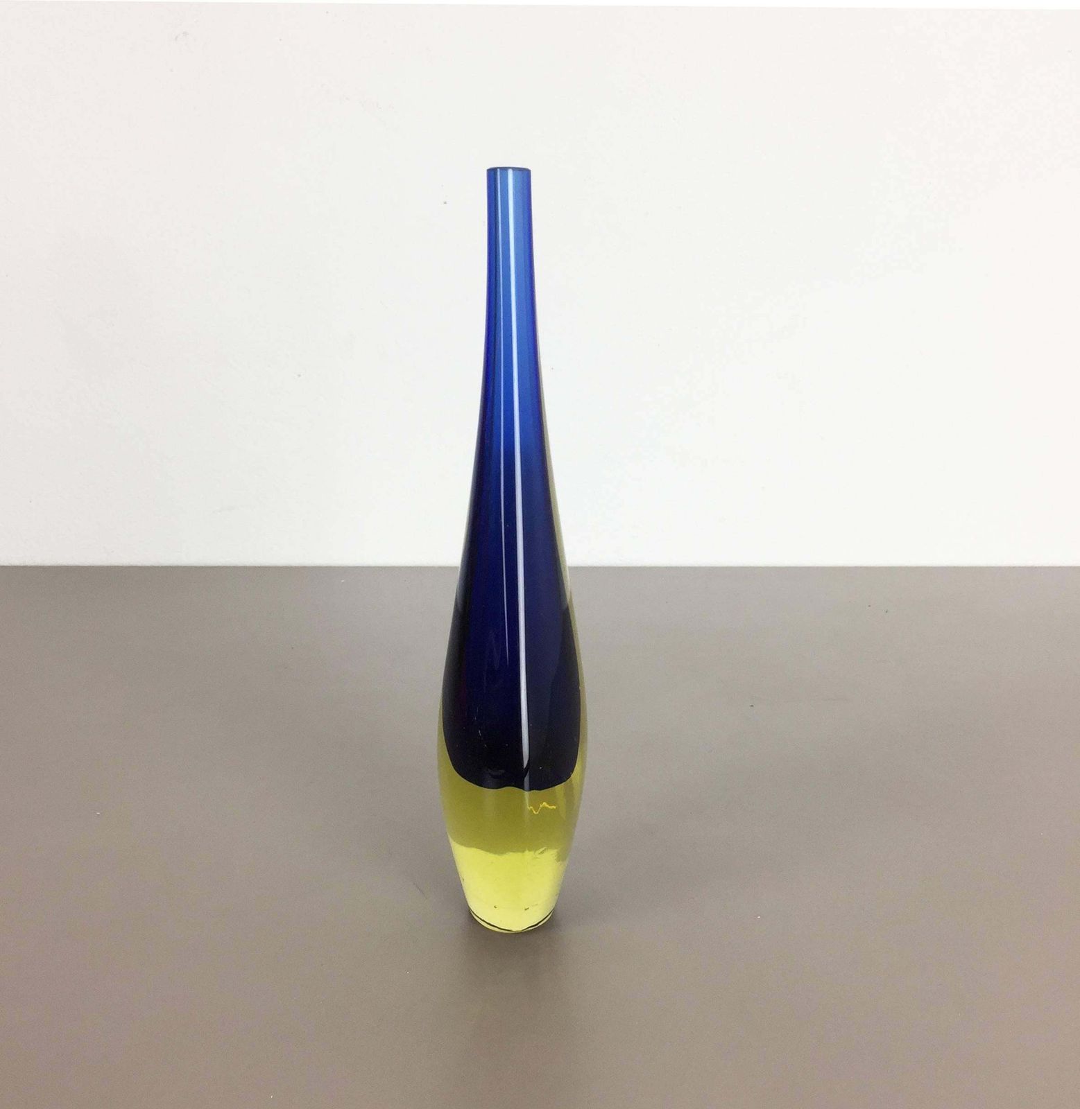 Small 1960s Murano Glass Sommerso Single Stem Vase By Flavio Poli, Italy photo buy