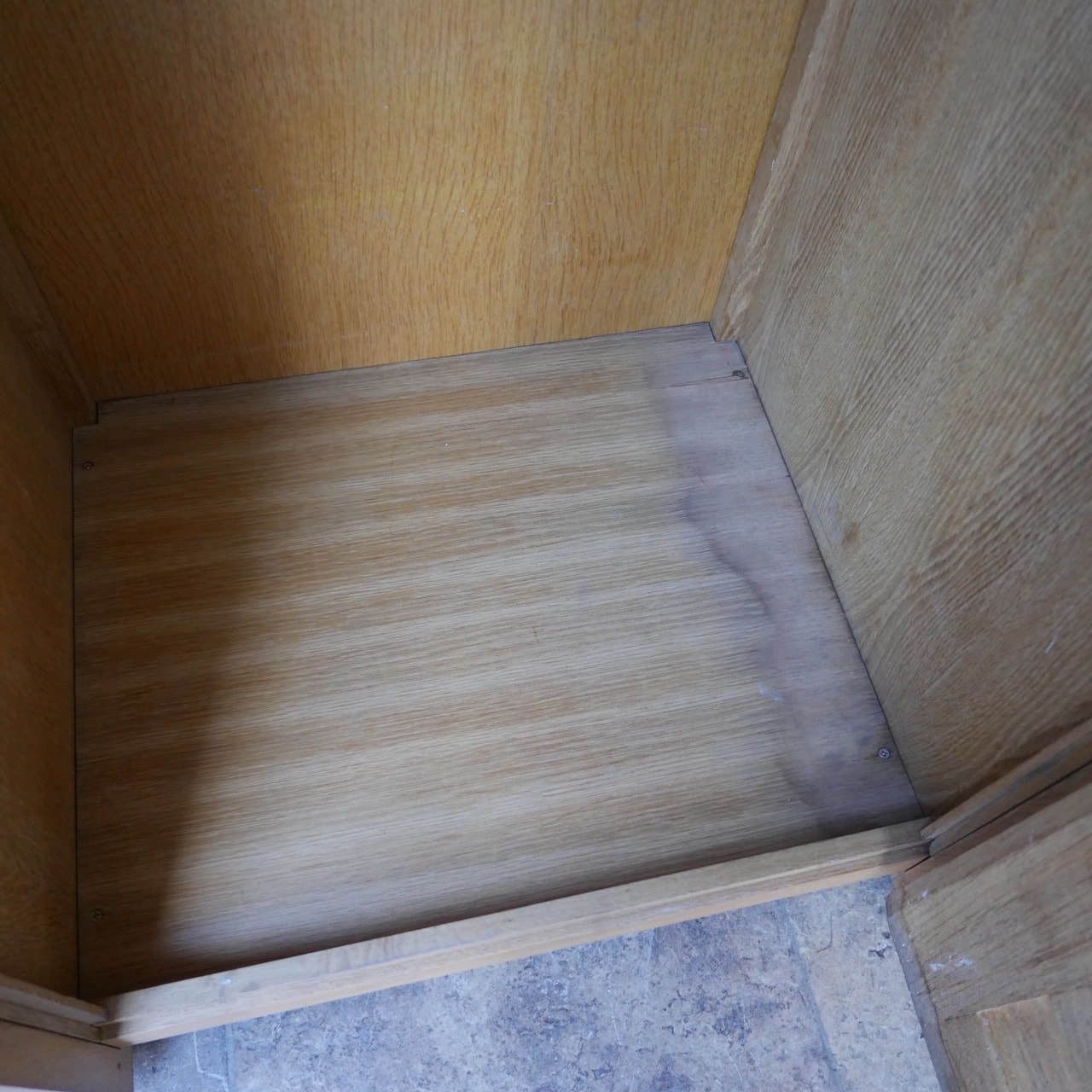 Guillerme Et Chambron Oak Mid Century French Armoire Cabinet photo for sale