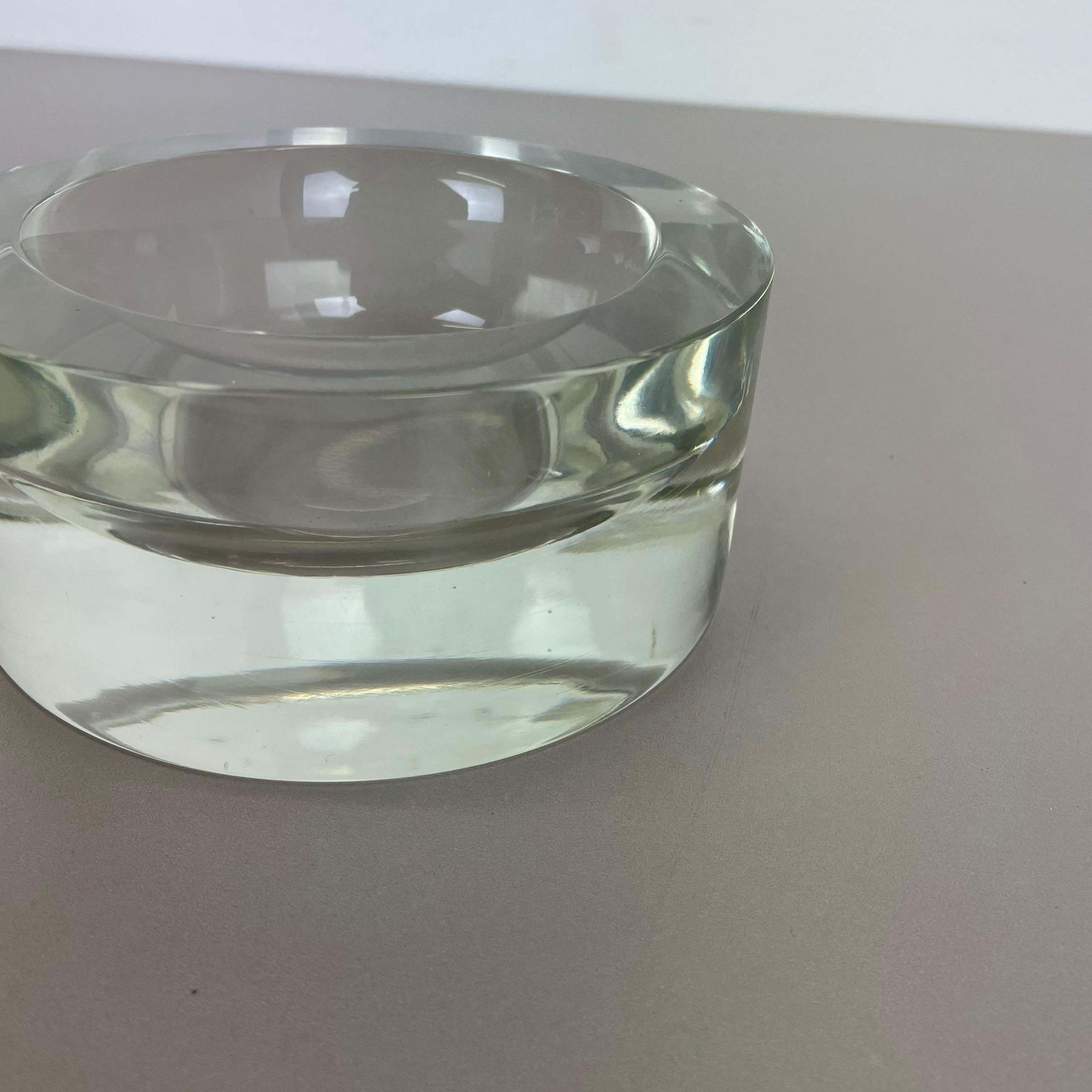 photo for sale New Old Stock 2,6kg Lucid Bowl Murano Glass Seguso Vetri D'arte, Italy, 1970 No1