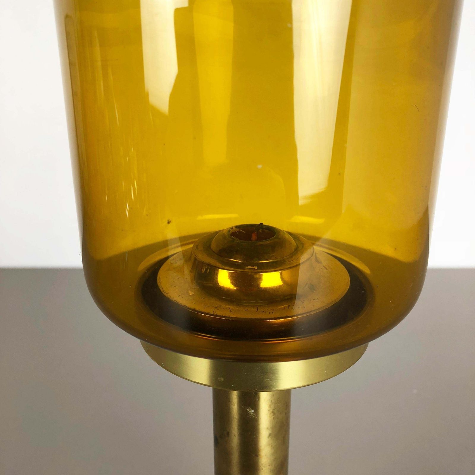 1960s Brass And Glass "Claudia" Candleholder Made By Hans Agne Jakobsson, Sweden photo buy