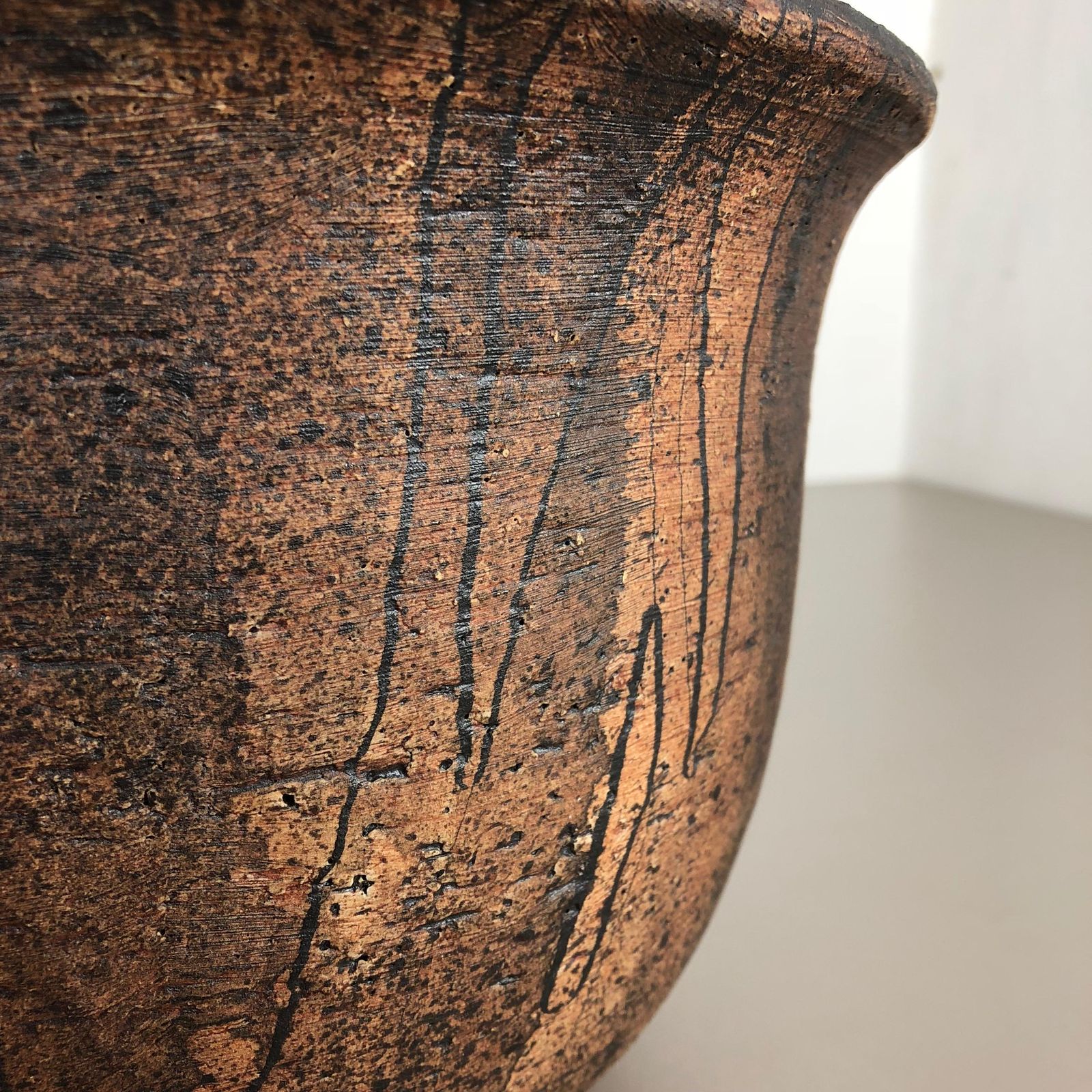 Extra Large Planter Pot Ceramic Studio Pottery Vase By Gerhard Liebenthron, 1986 photo buy