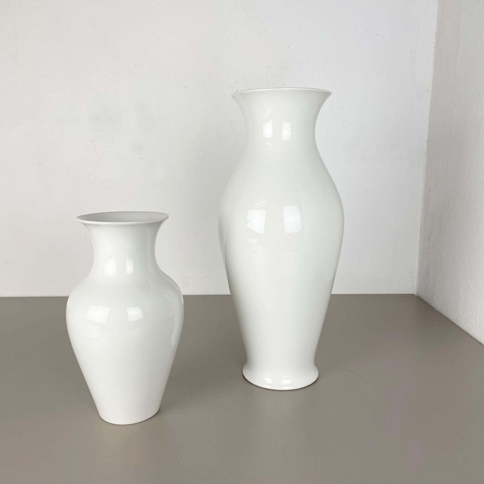 Small Op Art Vase Porcelain German Vase By Kpm Berlin Ceramics Germany 1960