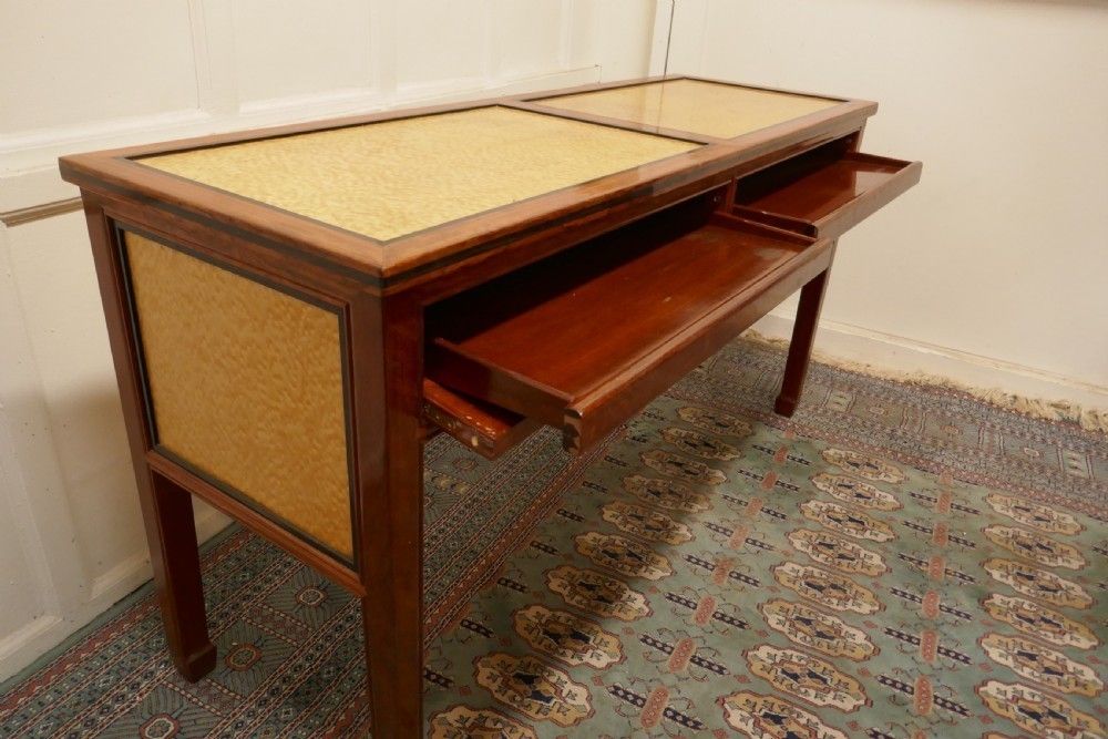 Art Deco Style Walnut And Maple Reception Desk photo 660.0