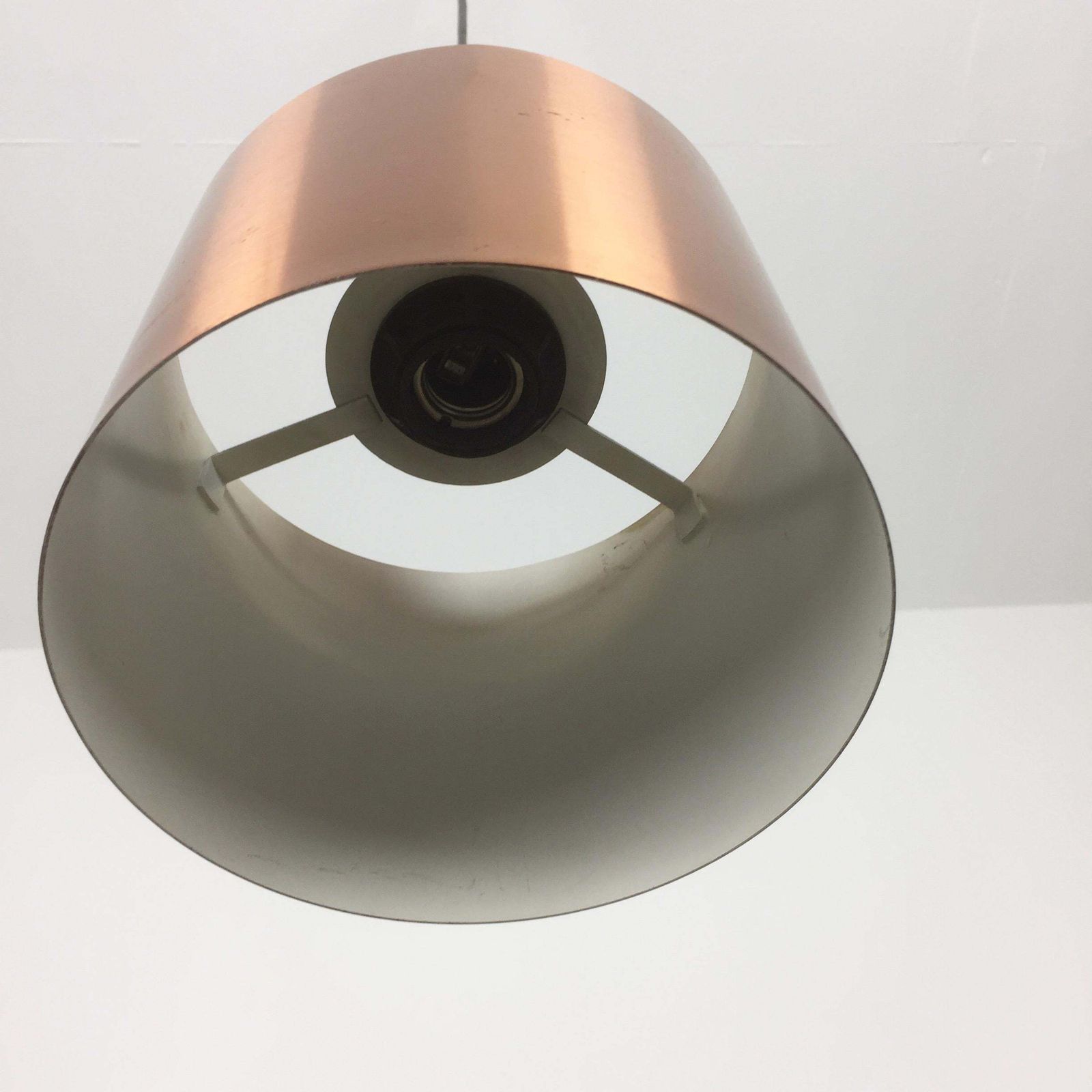 Set Of 2 "Club" Hanging Light Copper Jo Hammerborg Fog & Mørup, Denmark, 1963 photo buy